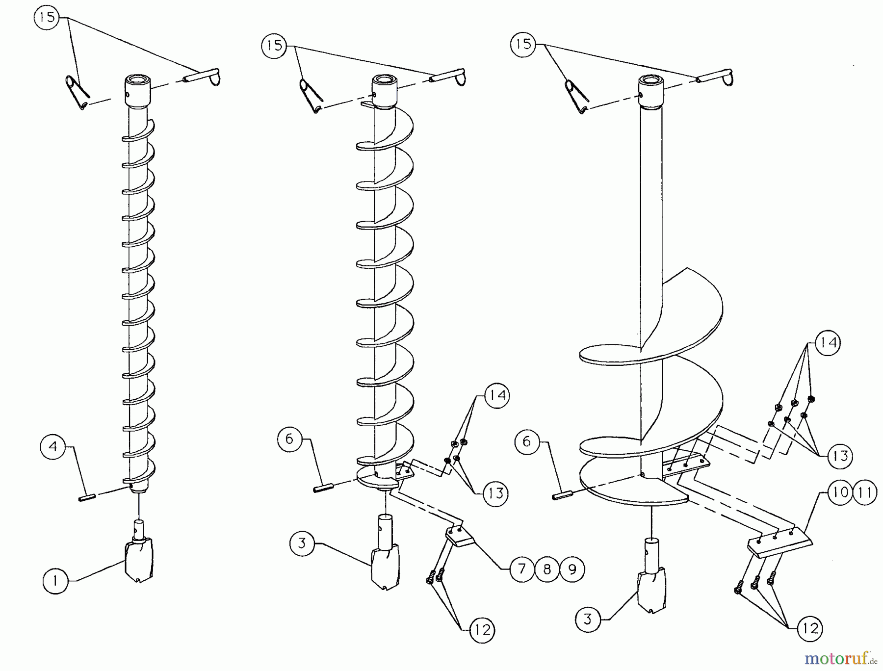 Tanaka Erdbohrer TIA-305 - Tanaka Power Auger Earth Bits 2