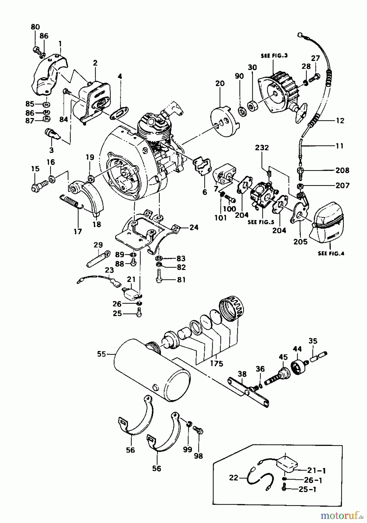 Tanaka Erdbohrer TIA-305 - Tanaka Power Auger Engine Components