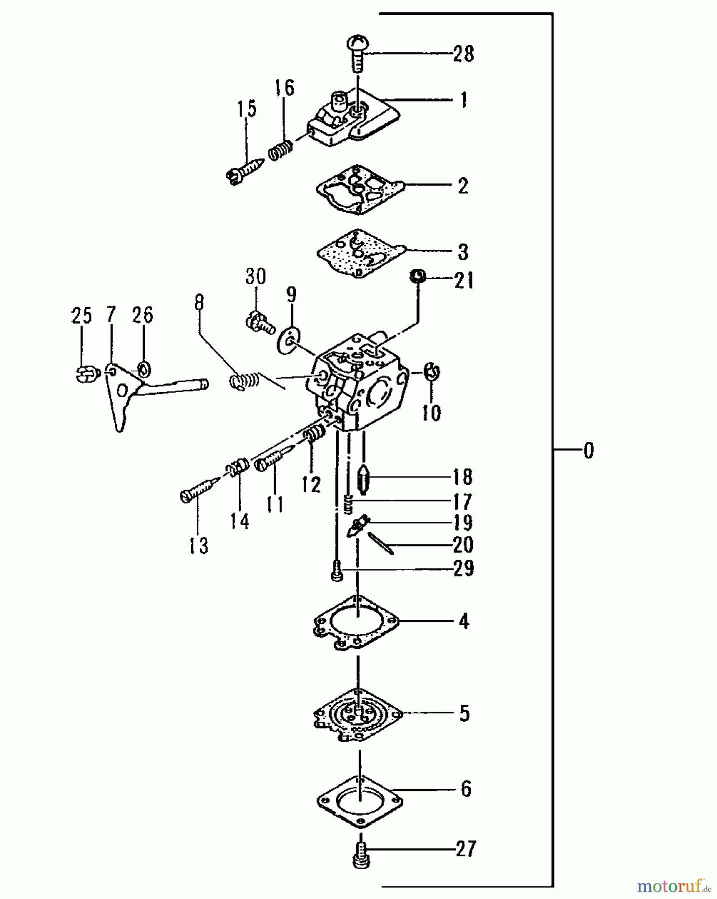  Tanaka Erdbohrer TIA-340 - Tanaka Power Auger Carburetor (~T046354)