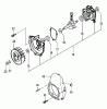 Tanaka TIA-350S - One Man Earth Auger Ersatzteile Crankcase, Flywheel & Fan Case