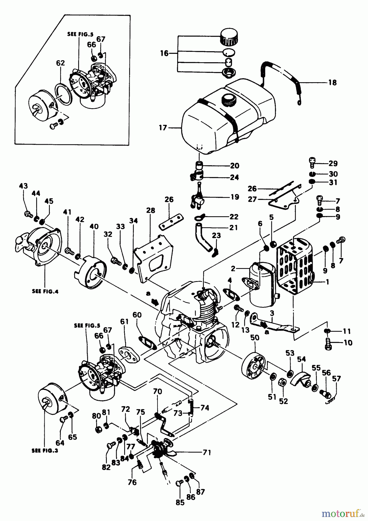 Tanaka Kantenschneider TLE-500 - Tanaka Lawn Edger Engine Components