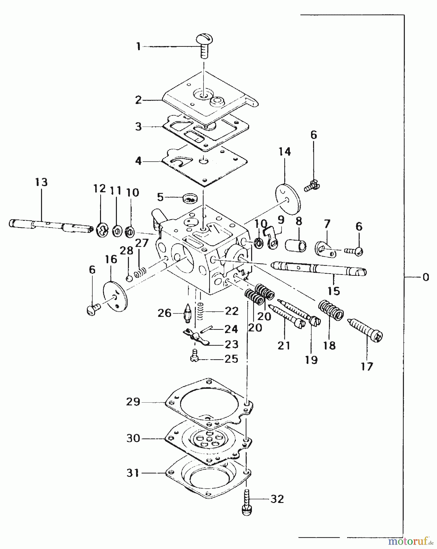 Tanaka Kantenschneider TLE-550 - Tanaka Walk-Behind Edger Carburetor