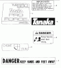 Tanaka TLE-550 - Walk-Behind Edger Ersatzteile Decals