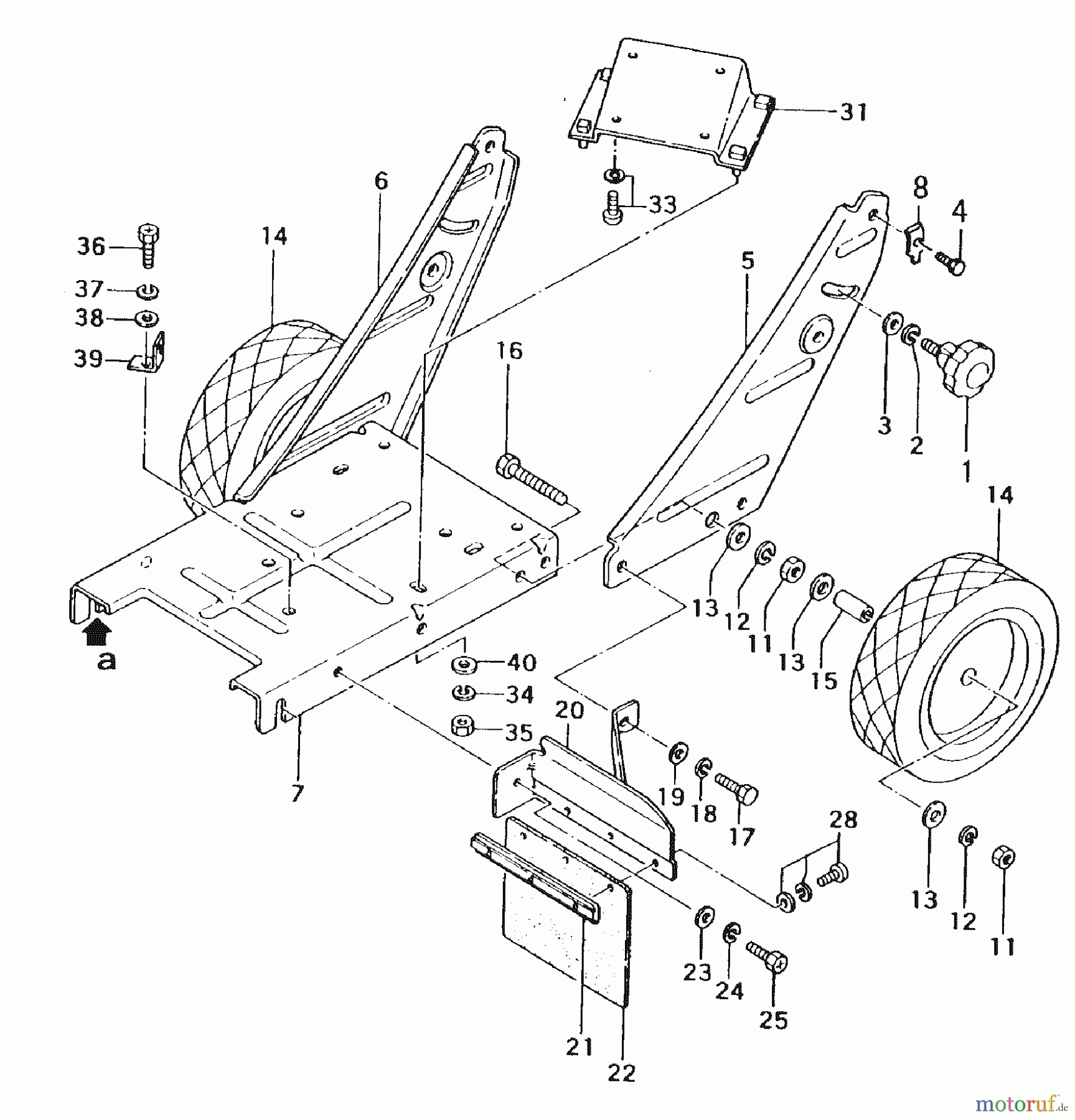 Tanaka Kantenschneider TLE-550 - Tanaka Walk-Behind Edger Engine Bed, Mud Flap