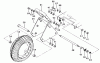 Tanaka TLE-550 - Walk-Behind Edger Ersatzteile Front Wheel, Axle, Fender