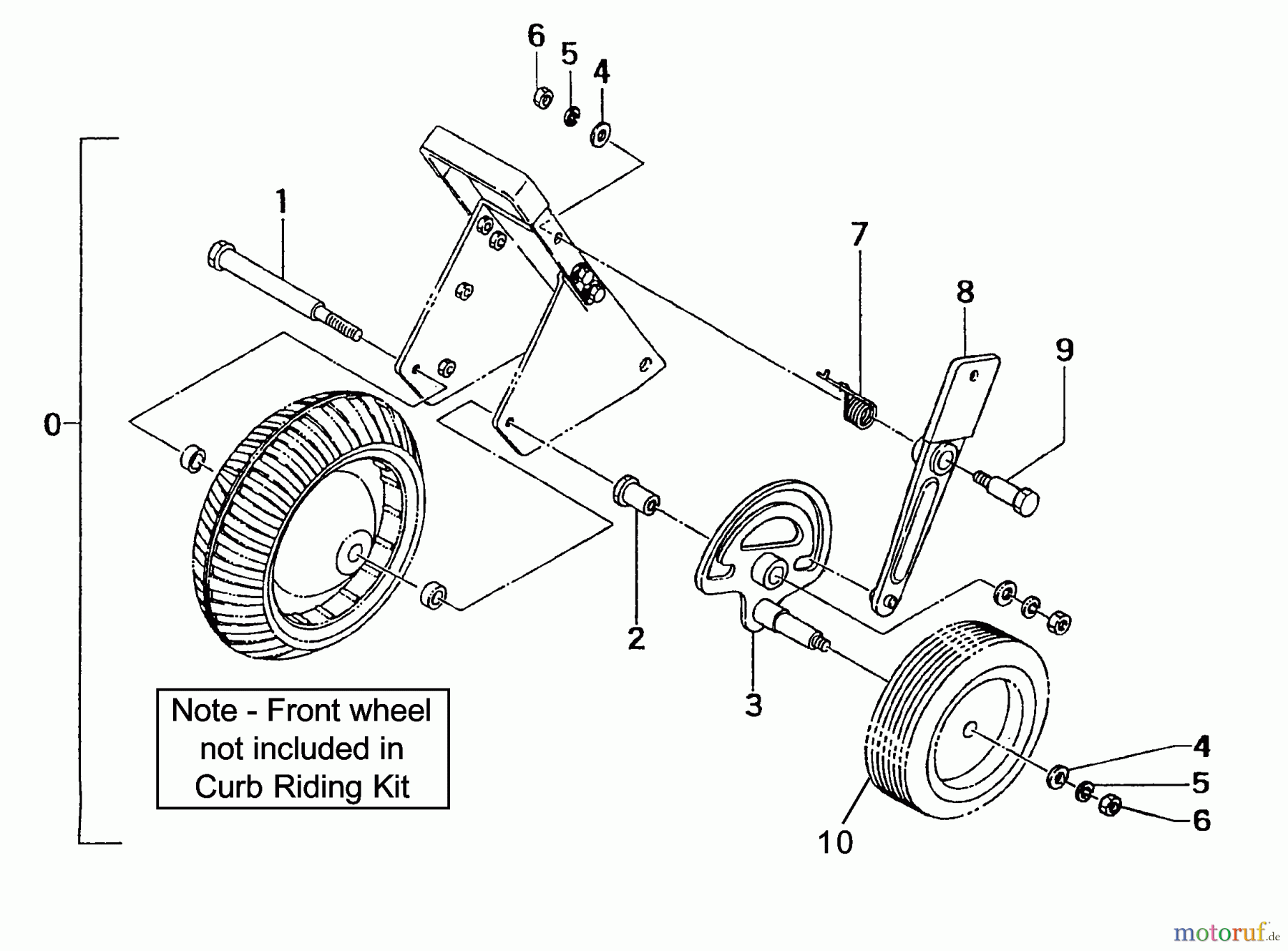 Tanaka Kantenschneider TLE-600 - Tanaka Walk-Behind Edger Curb Riding Kit