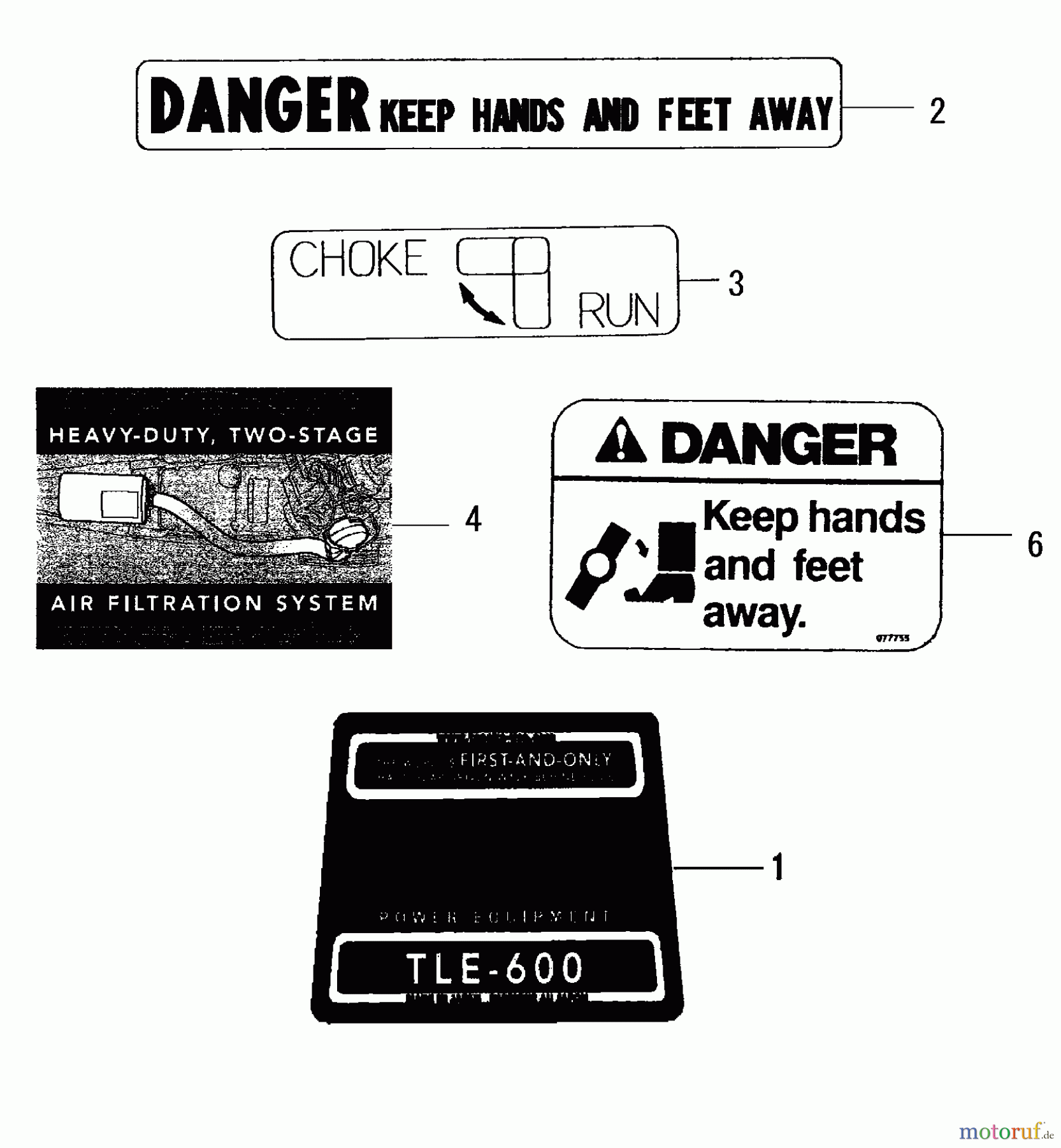 Tanaka Kantenschneider TLE-600 - Tanaka Walk-Behind Edger Decals