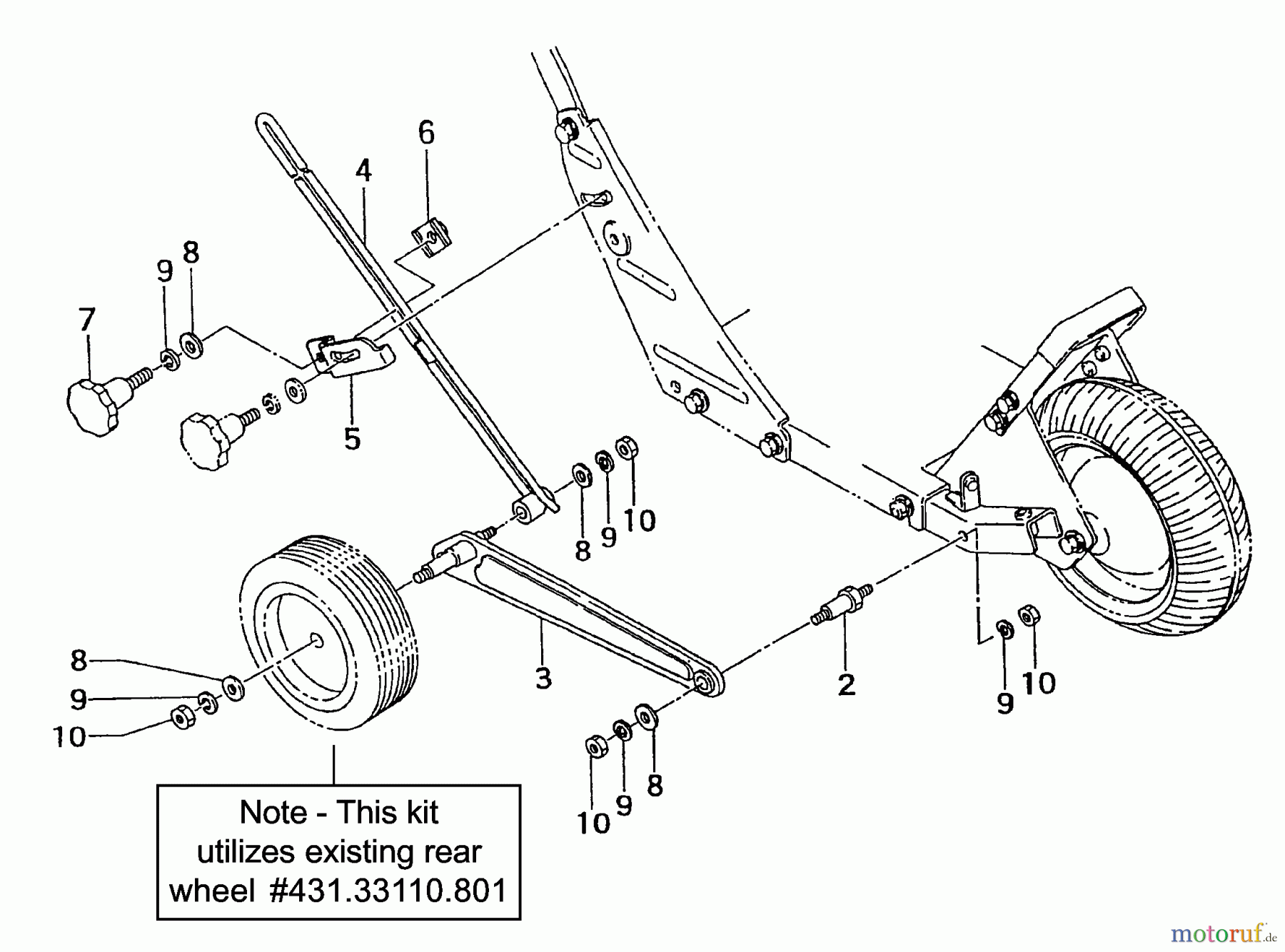 Tanaka Kantenschneider TLE-600 - Tanaka Walk-Behind Edger Drop Wheel Kit