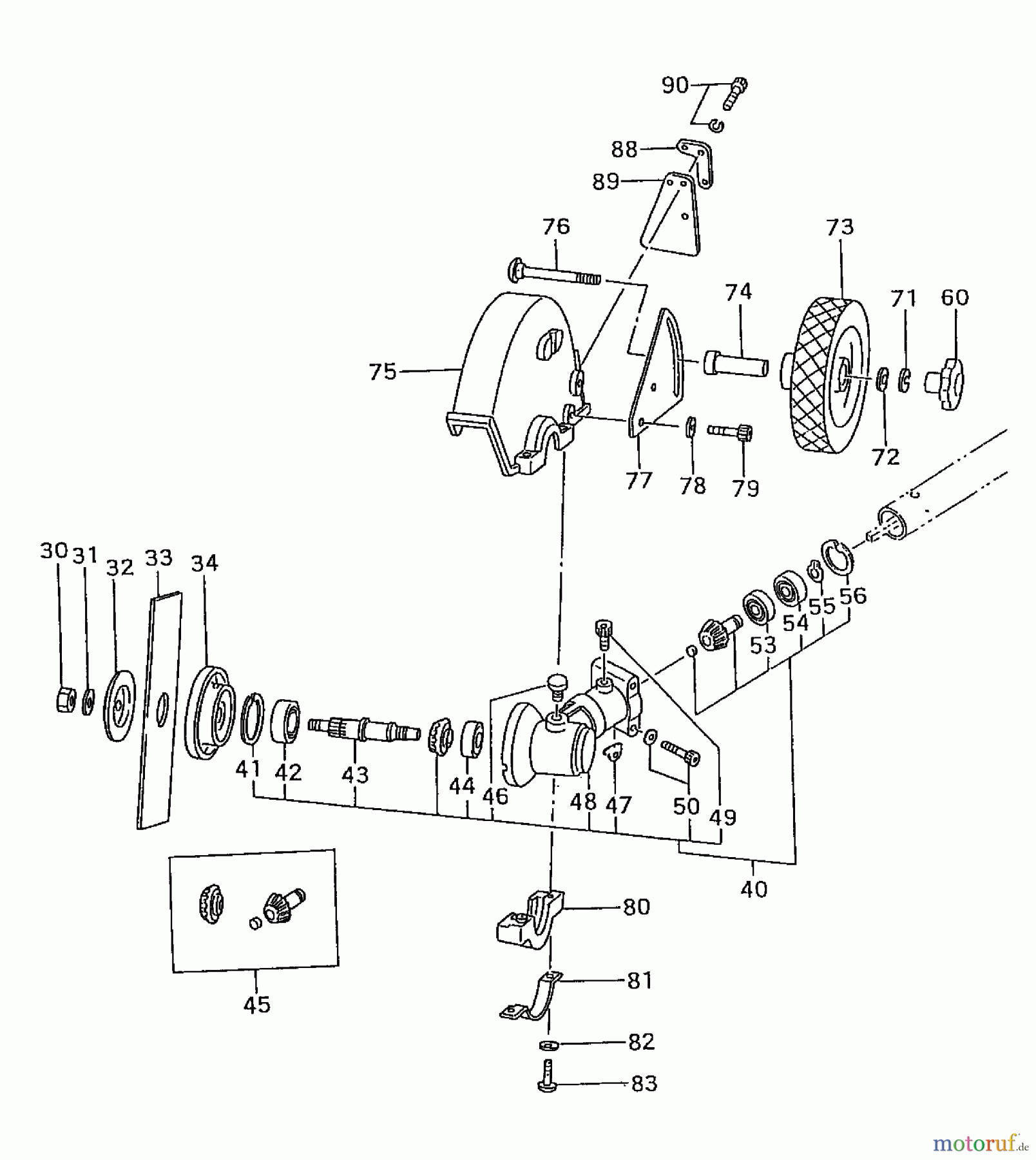  Tanaka Kantenschneider TPE-2510 - Tanaka Portable Edger Gear Case