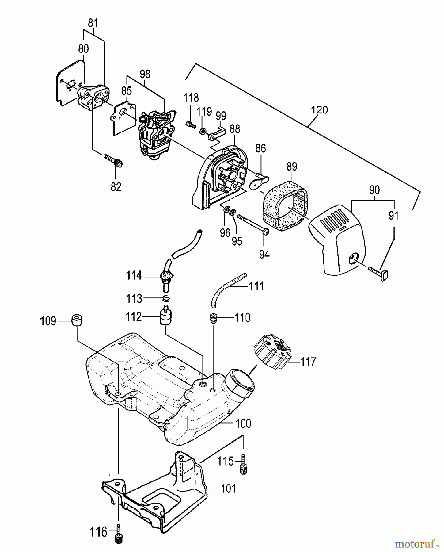  Tanaka Kantenschneider TPE-260PF - Tanaka Portable Edger Fuel System