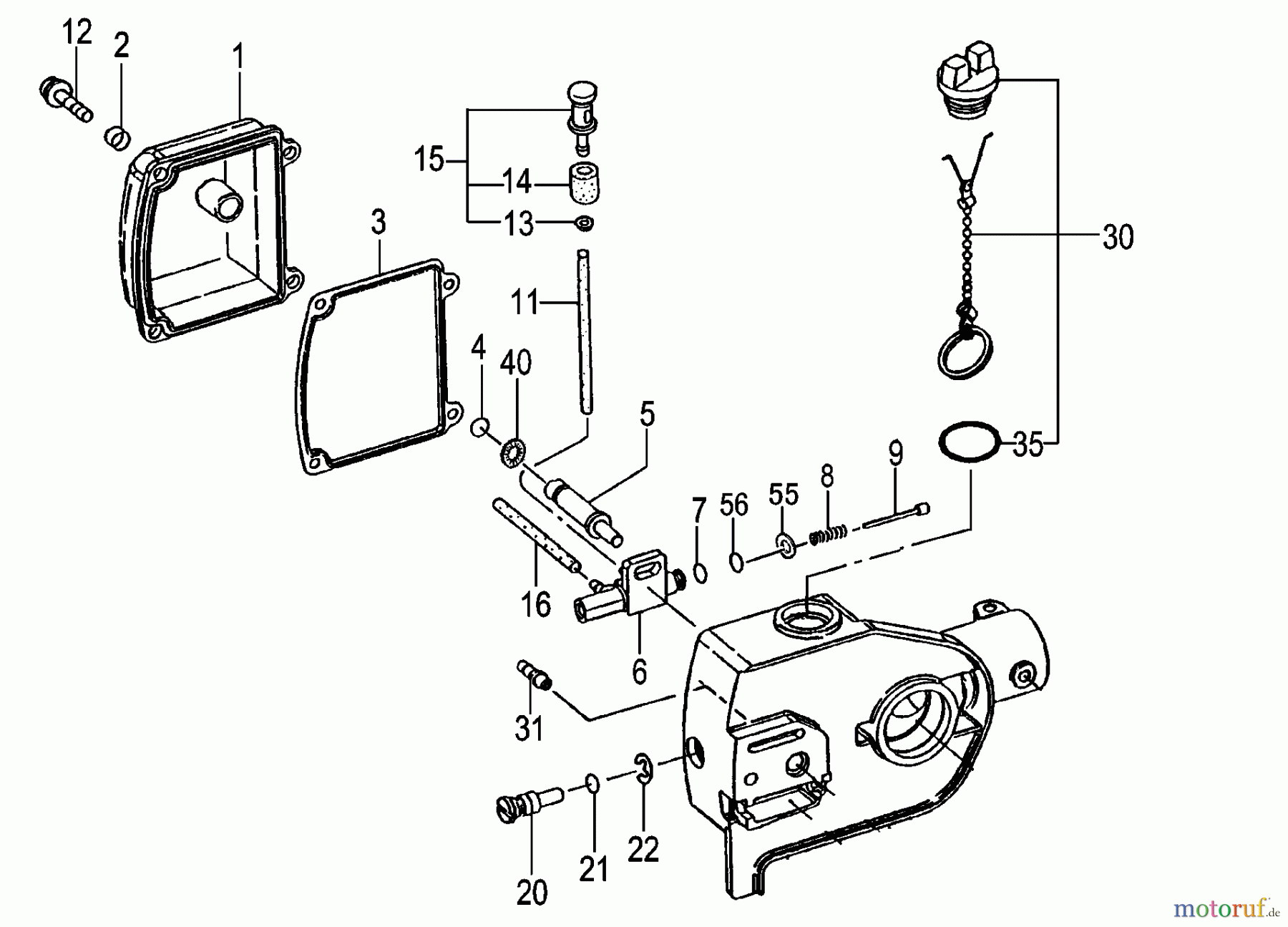 Tanaka Zubehör TBC-255SFK - Tanaka Smart Fit - 3 in 1 - Multi Task Tool Gear Case & Oiler
