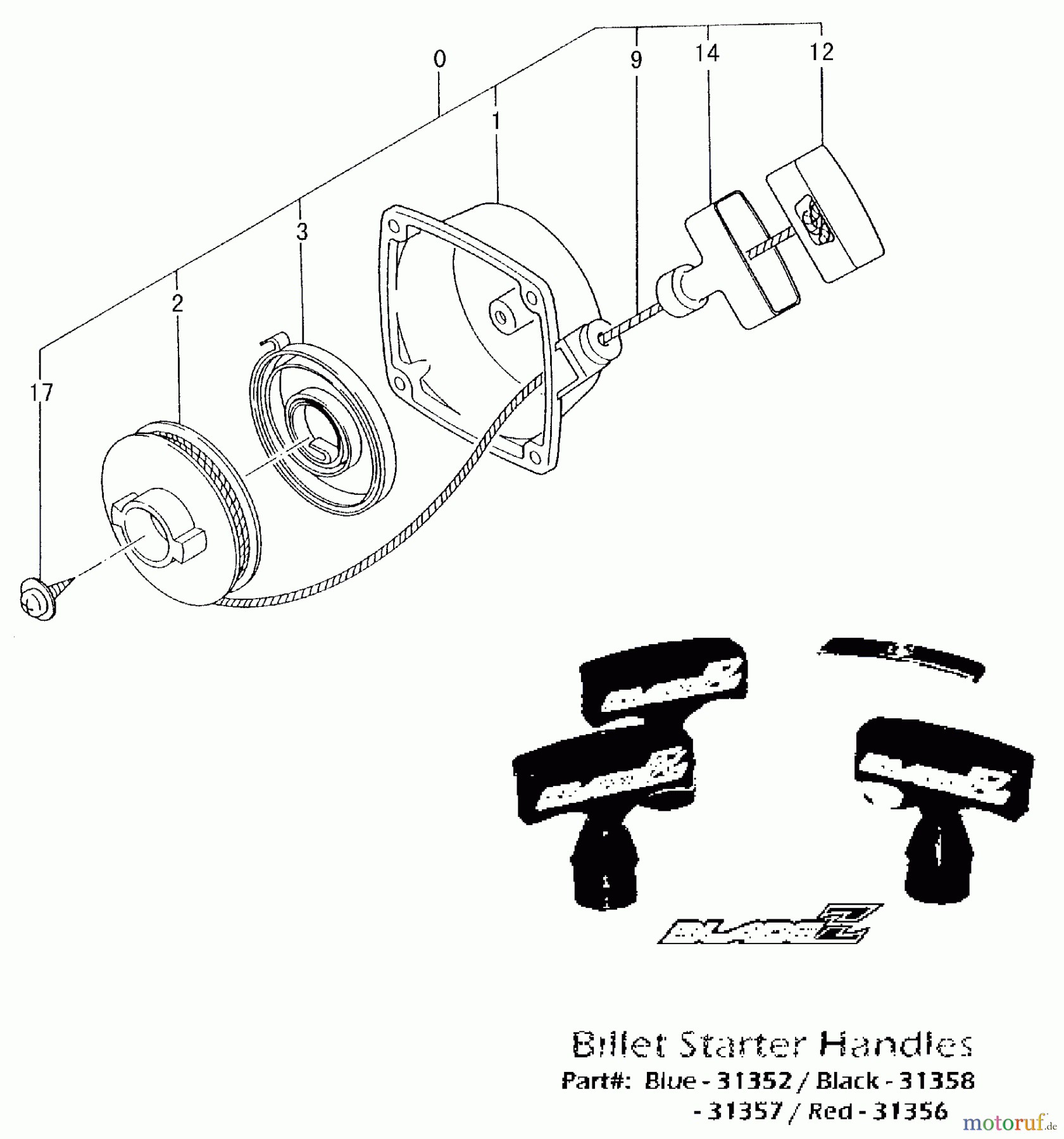 Tanaka Motoren PF-4000 - Tanaka Utility / Scooter Engine Recoil Starter