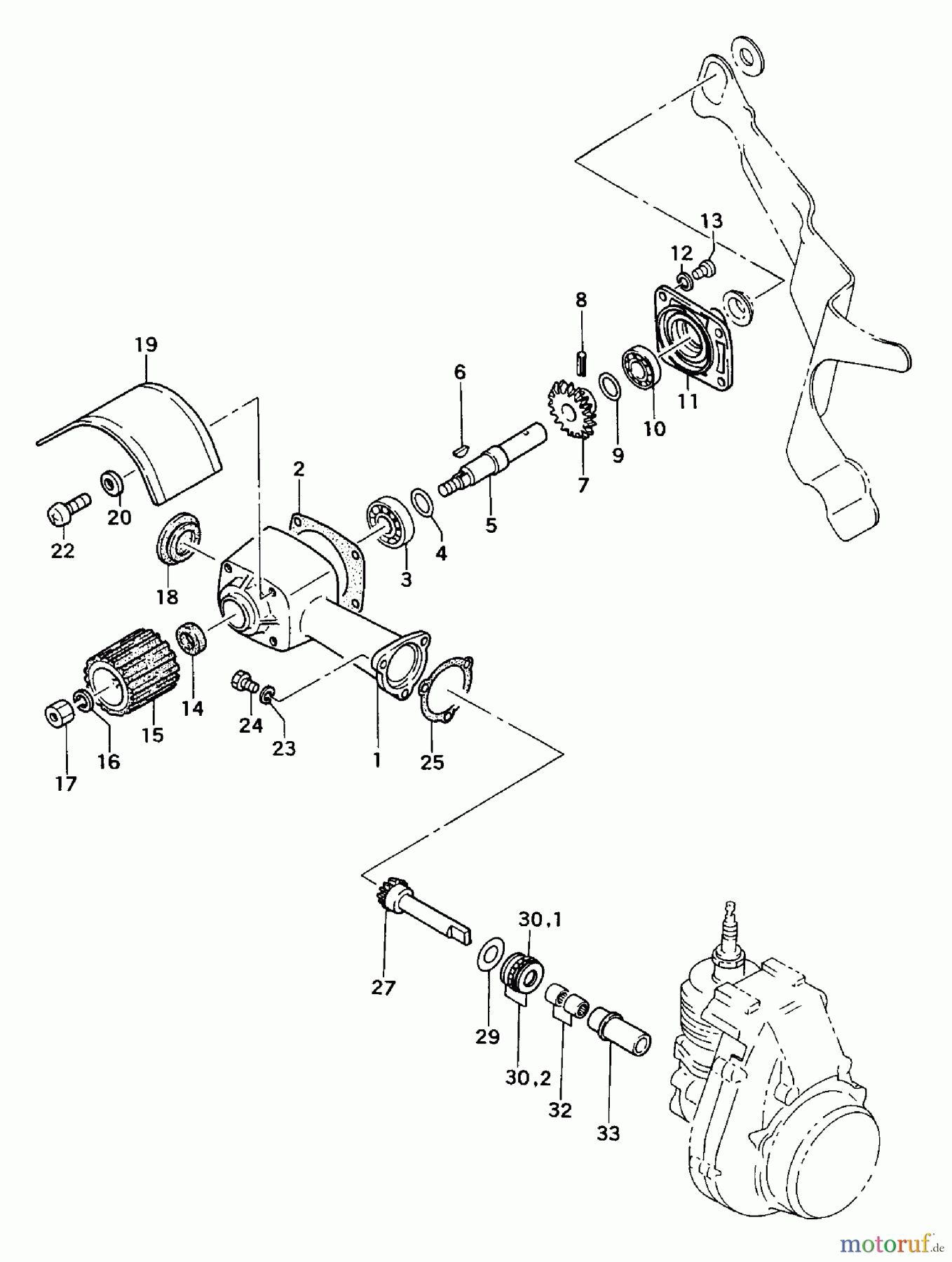  Tanaka Motoren QBM-23 - Tanaka Bicycle Engine Gear Case