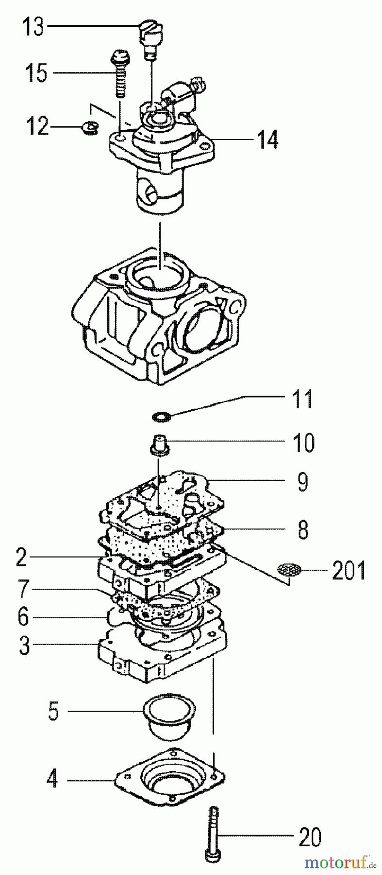  Tanaka Motoren TC-2300 - Tanaka Utility / Scooter Engine Carburetor