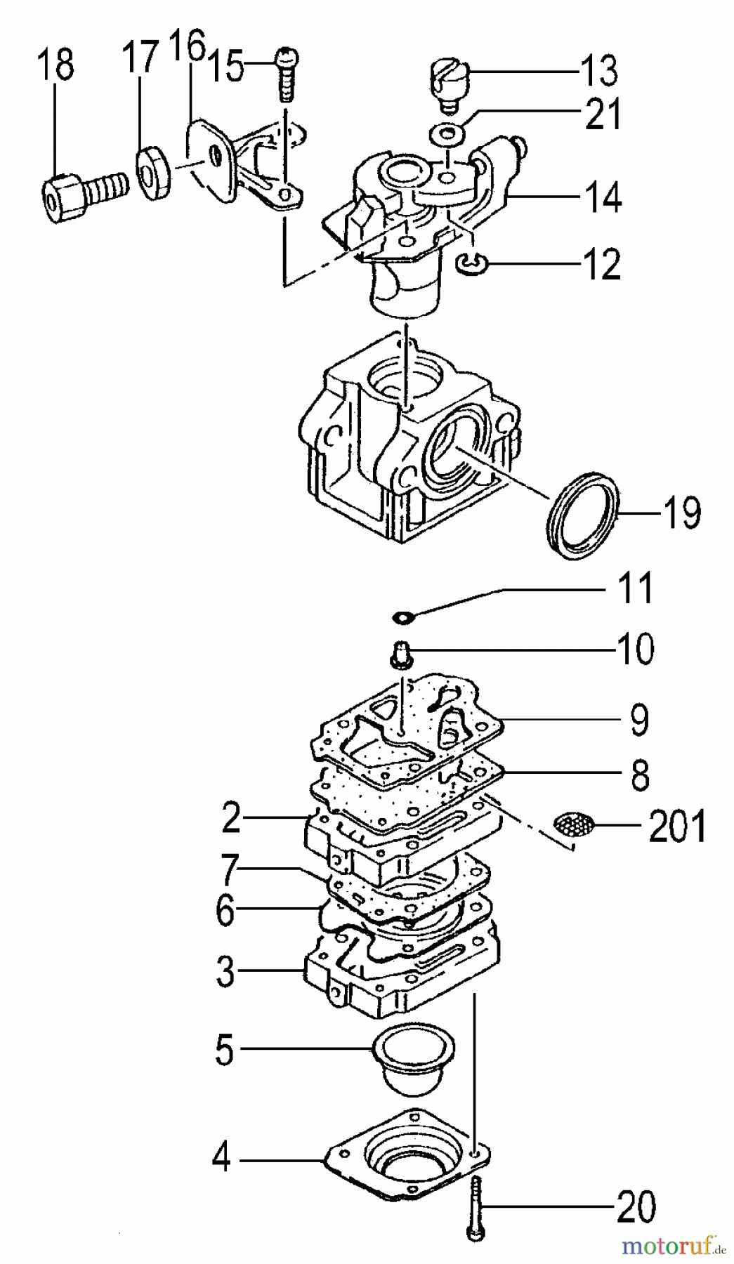  Tanaka Motoren TC-2501 - Tanaka Utility / Scooter Engine Carburetor
