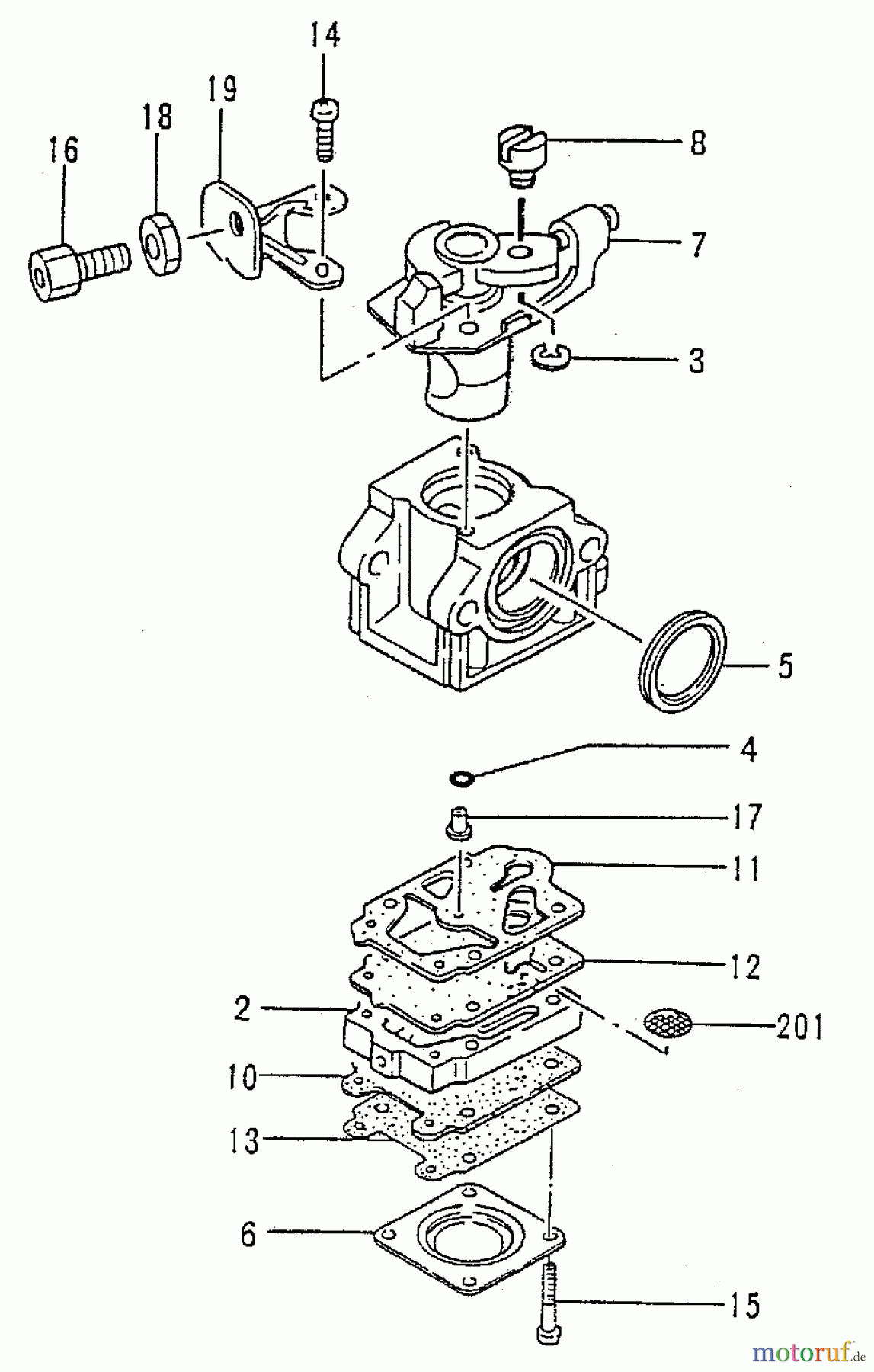 Tanaka Motoren TC-355 - Tanaka Utility / Scooter Engine Carburetor