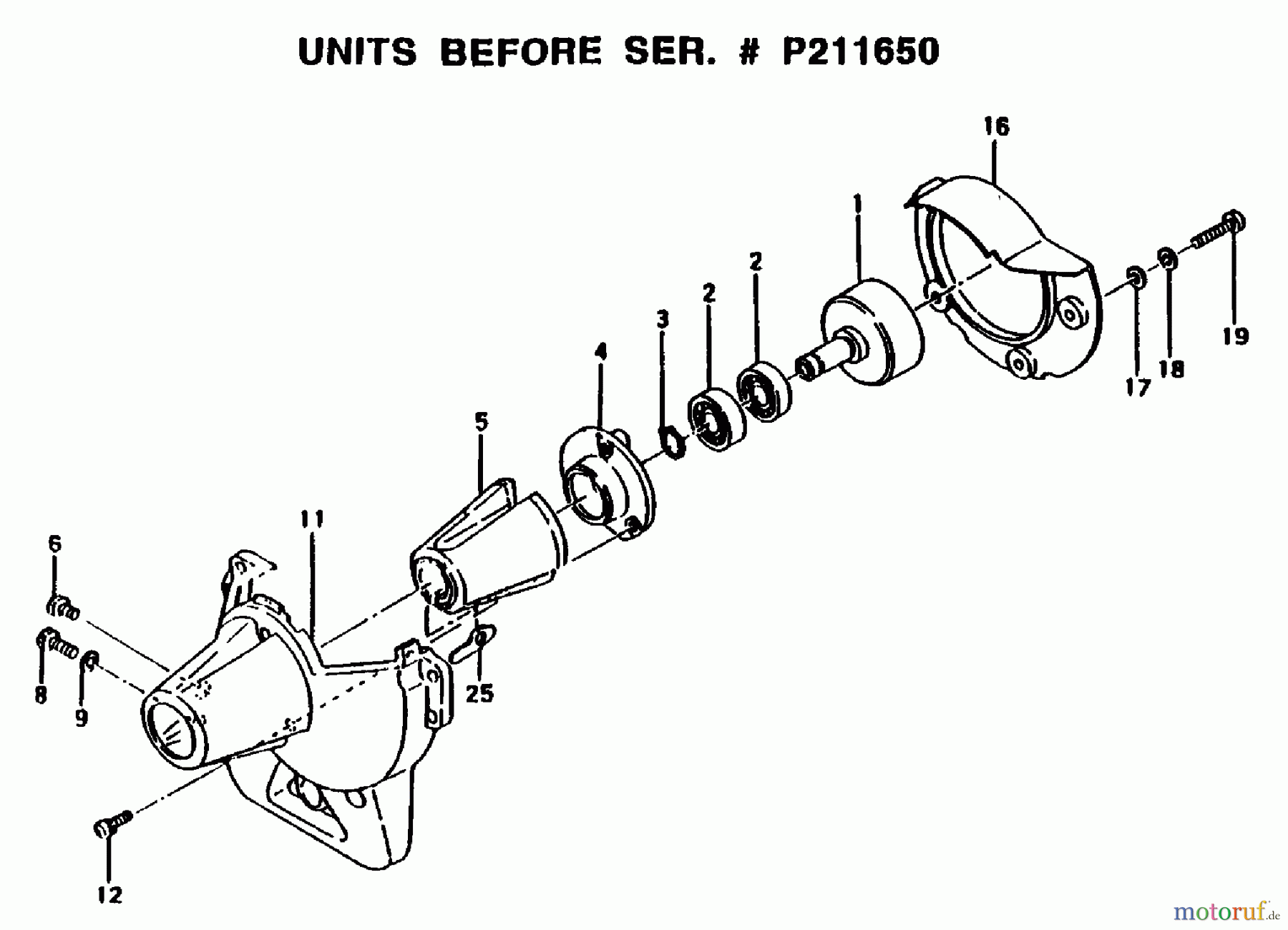 Tanaka Motoren Weber - Tanaka Weber Vibrating Wet Screed Engine Clutch Case - Units Before Ser. # P211650