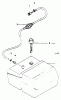 Tanaka TOB-550 - 5.5HP Outboard Motor Ersatzteile Fuel Tank & Fuel Line