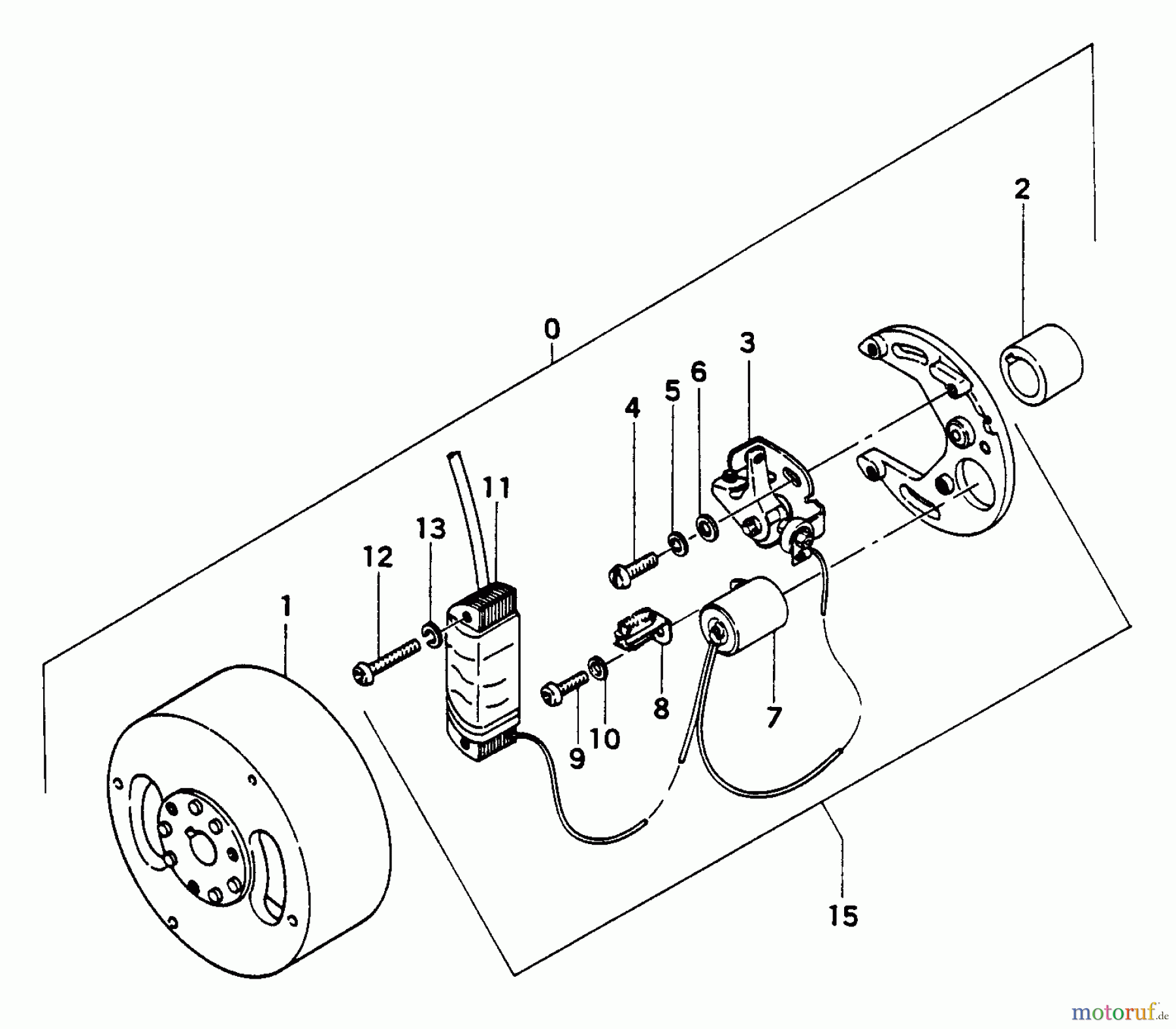 Tanaka Stromerzeuger DEG-600 - Tanaka Portable Generator Flywheel Magneto