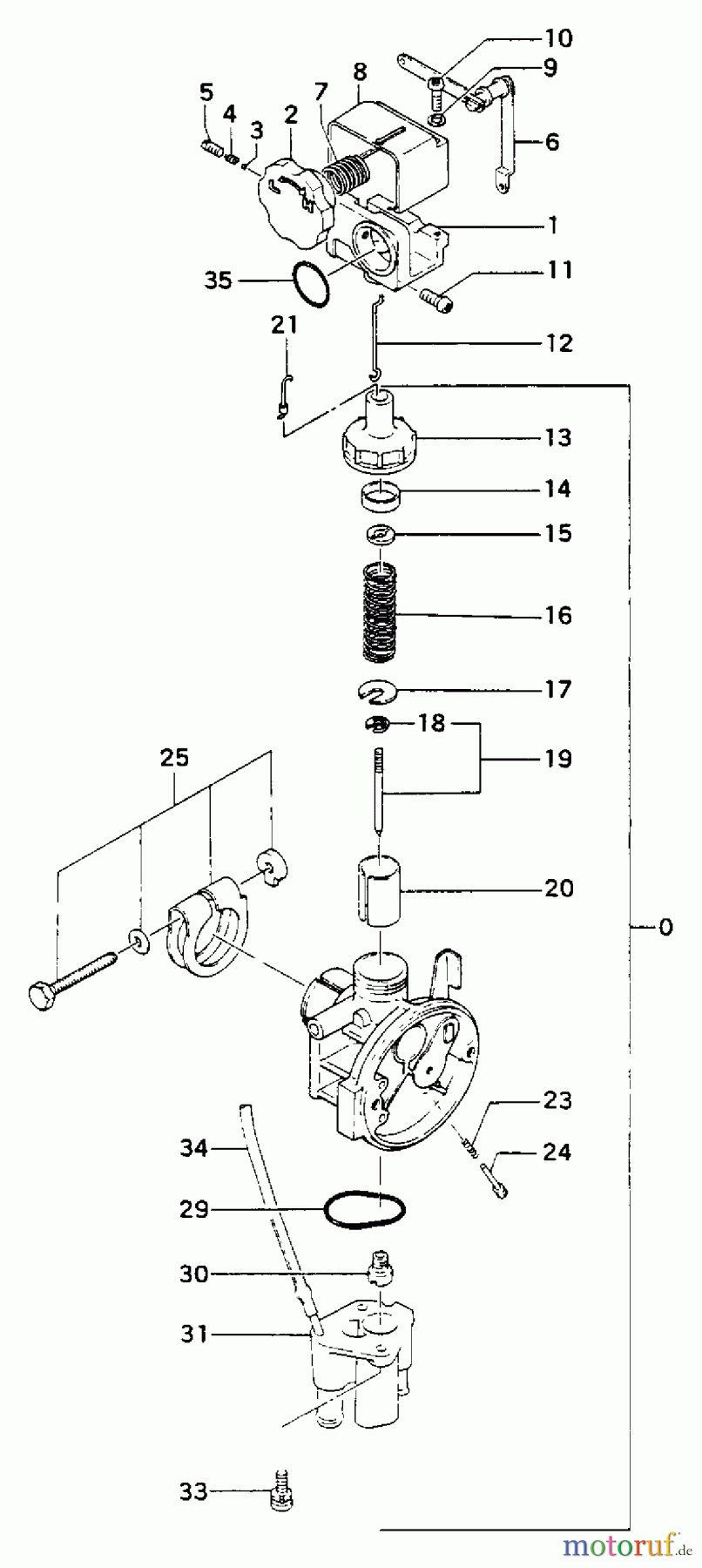 Tanaka Stromerzeuger QEG-250 - Tanaka Portable Generator Carburetor & Governor Link