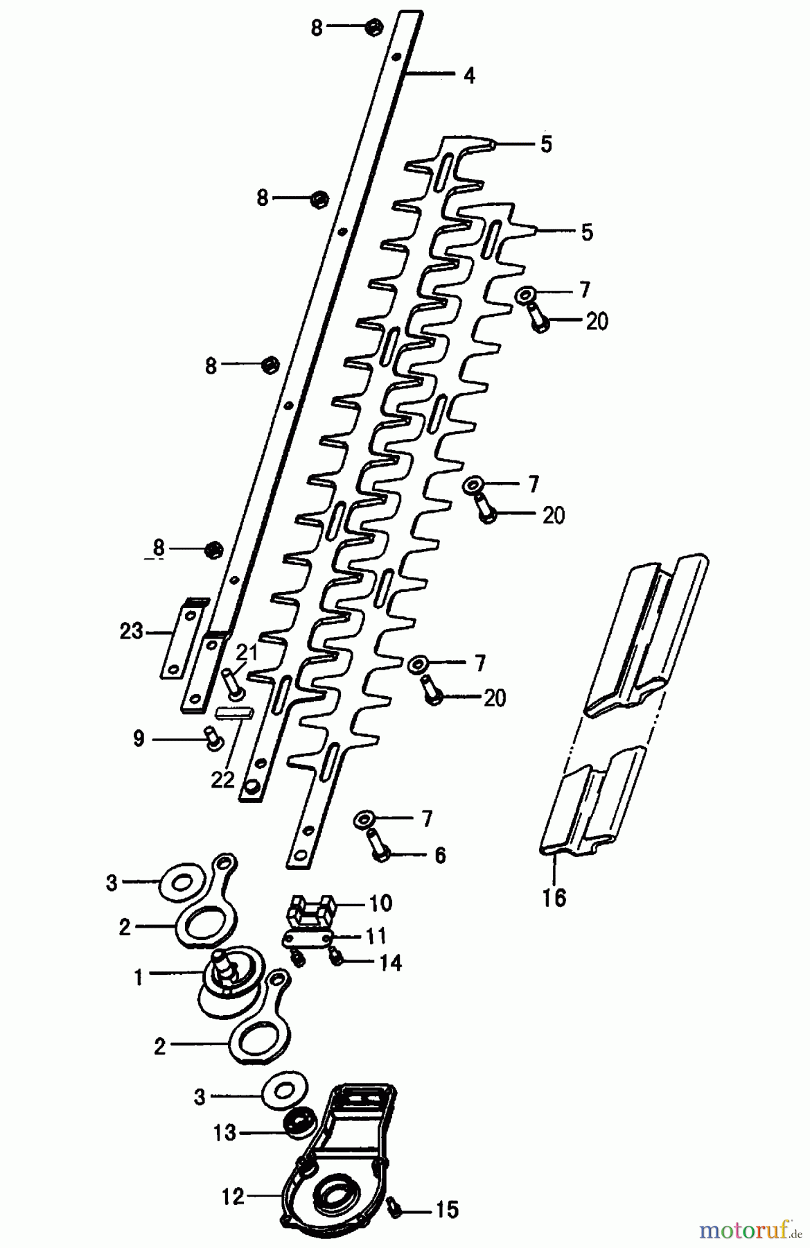  Tanaka Zubehör TBC-SF - Tanaka Smart Fit Attachments Hedgetrimmer Blades