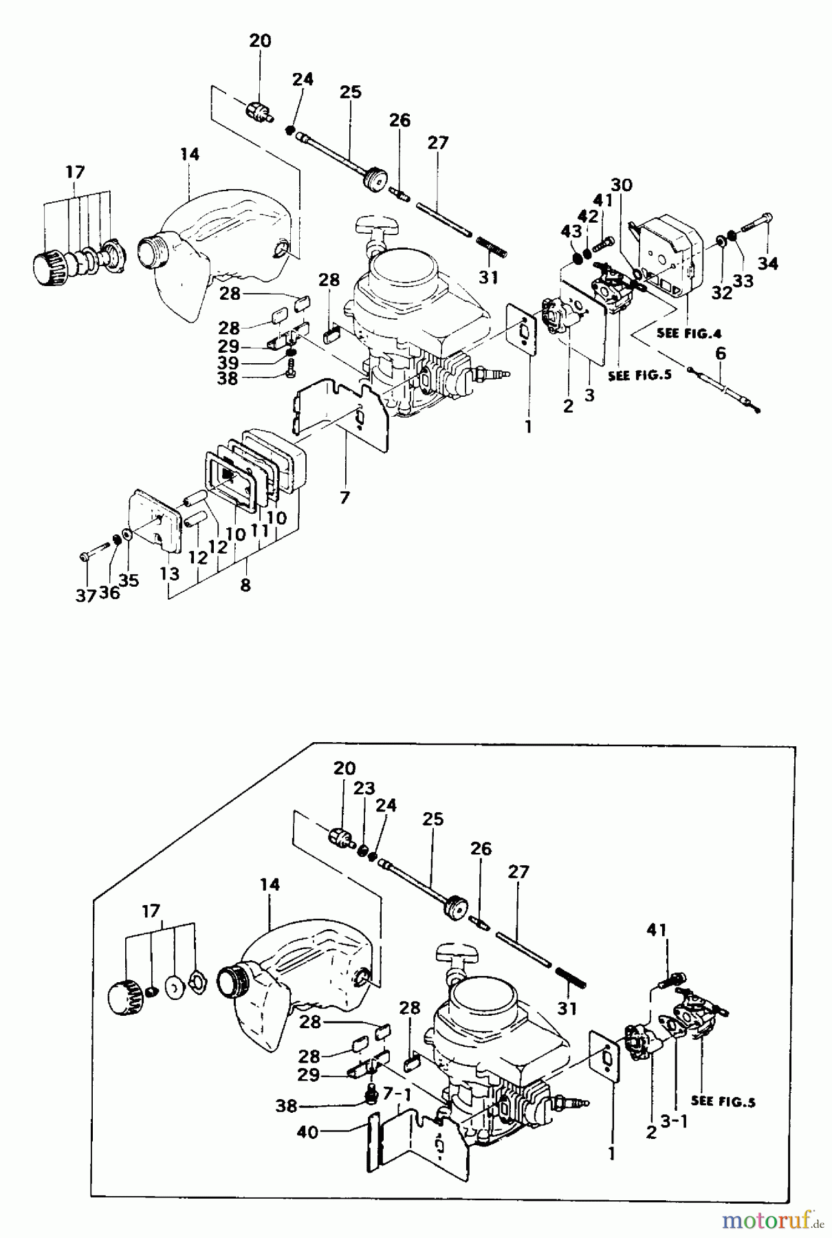 Tanaka Heckenscheeren THT-200 - Tanaka Hedge Trimmer Engine Components