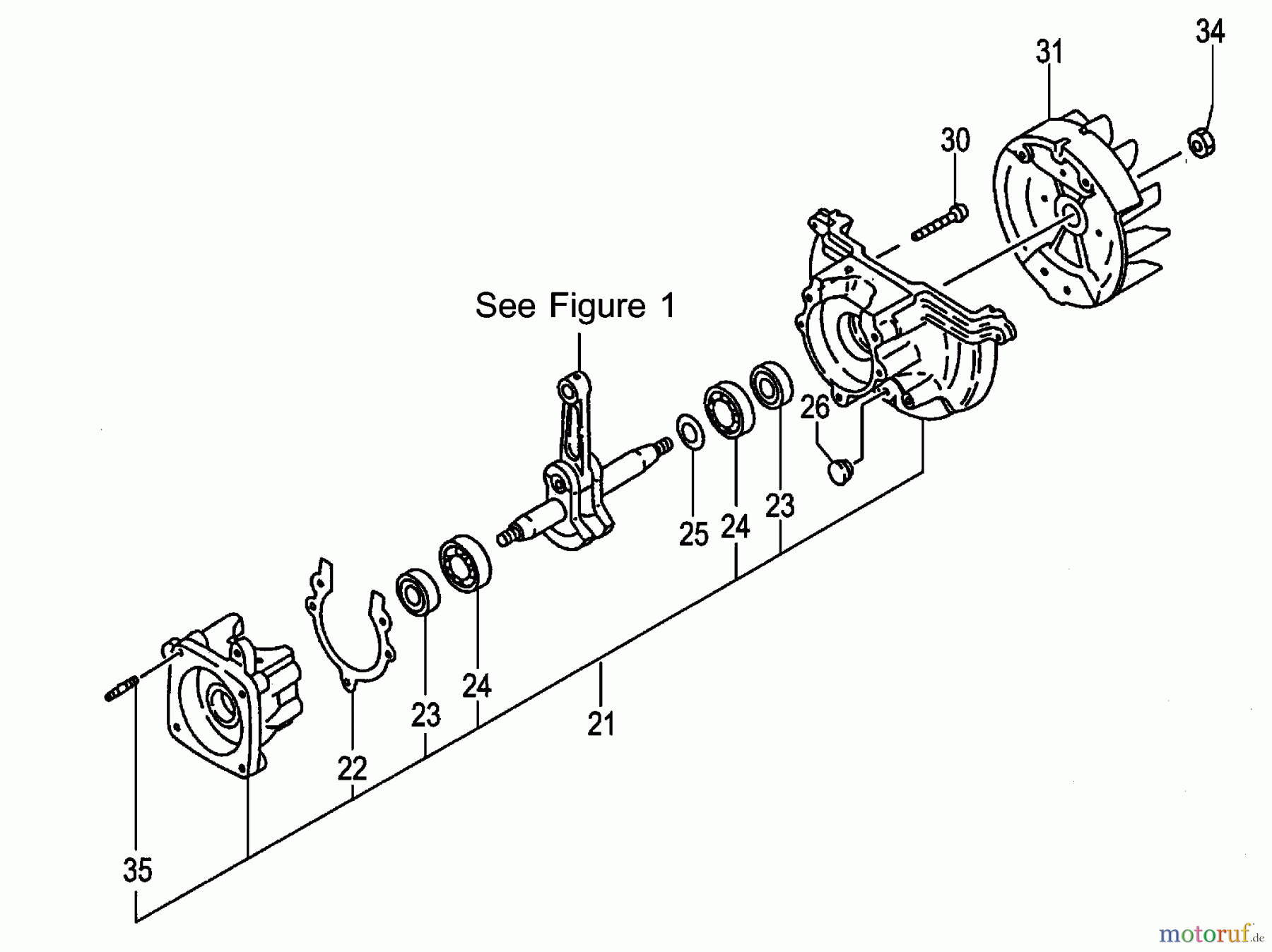  Tanaka Heckenscheeren THT-2000 - Tanaka Hedge Trimmer Crankcase & Flywheel
