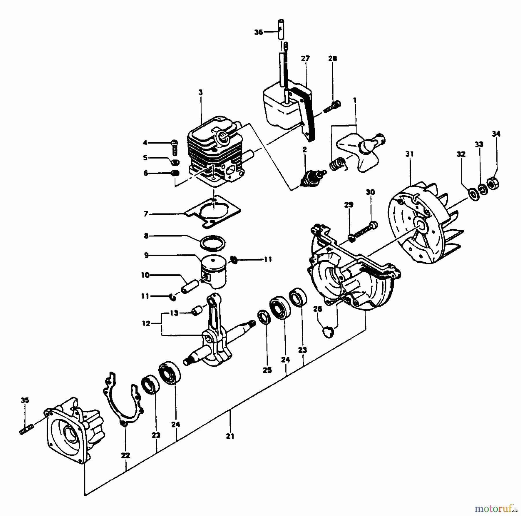  Tanaka Heckenscheeren THT-210 - Tanaka Hedge Trimmer Engine