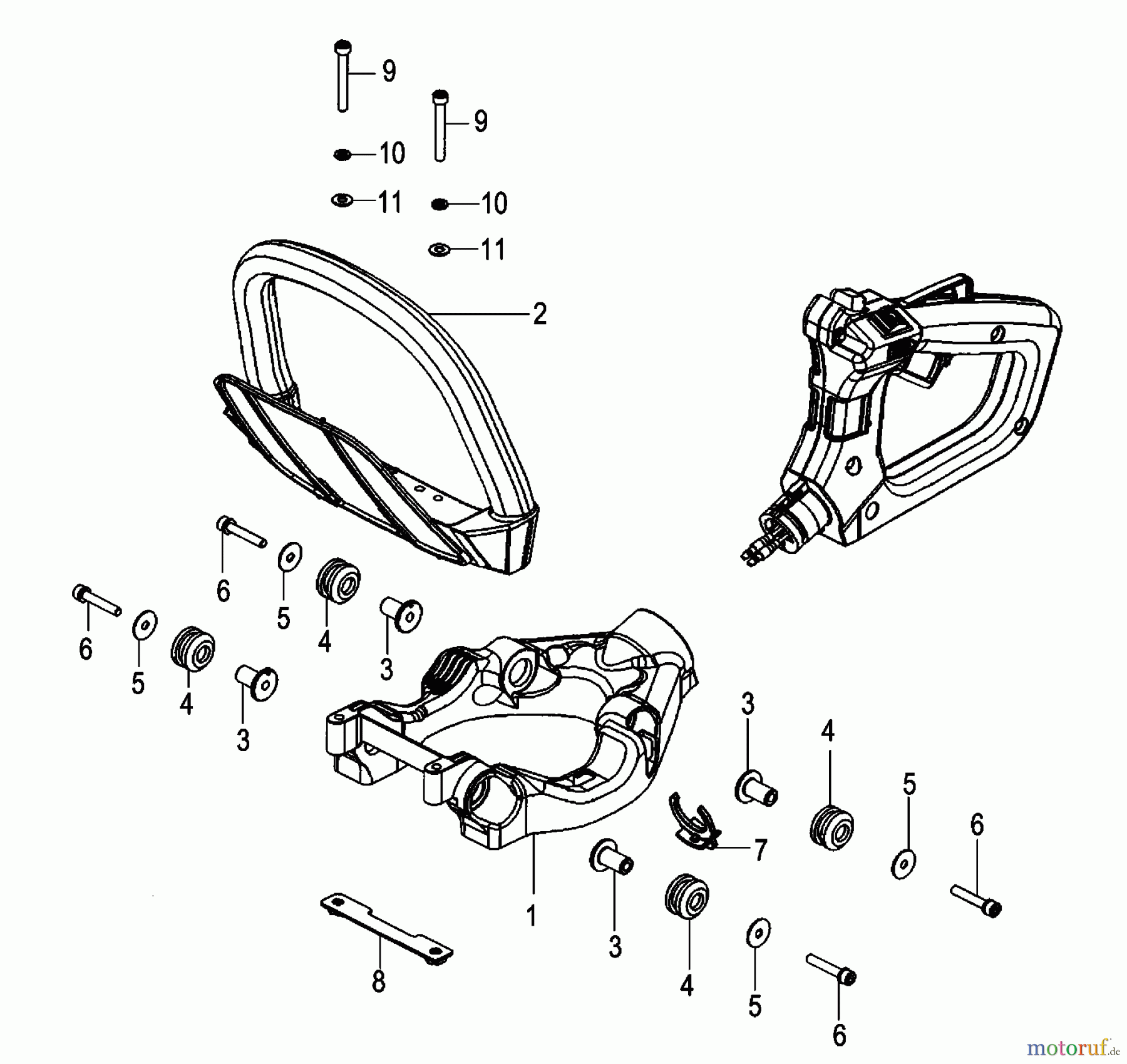 Tanaka Heckenscheeren THT-210S - Tanaka Hedge Trimmer Front Handle