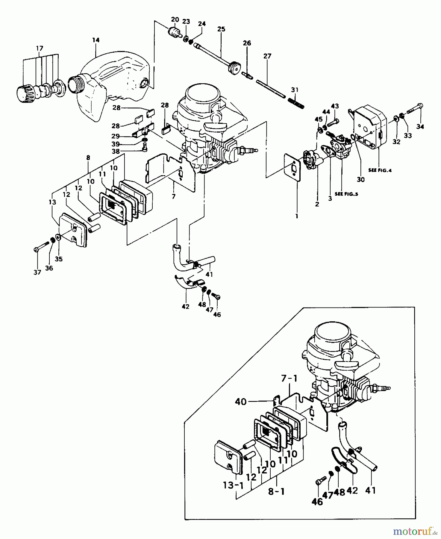 Tanaka Heckenscheeren THT-212 - Tanaka Hedge Trimmer Engine Components