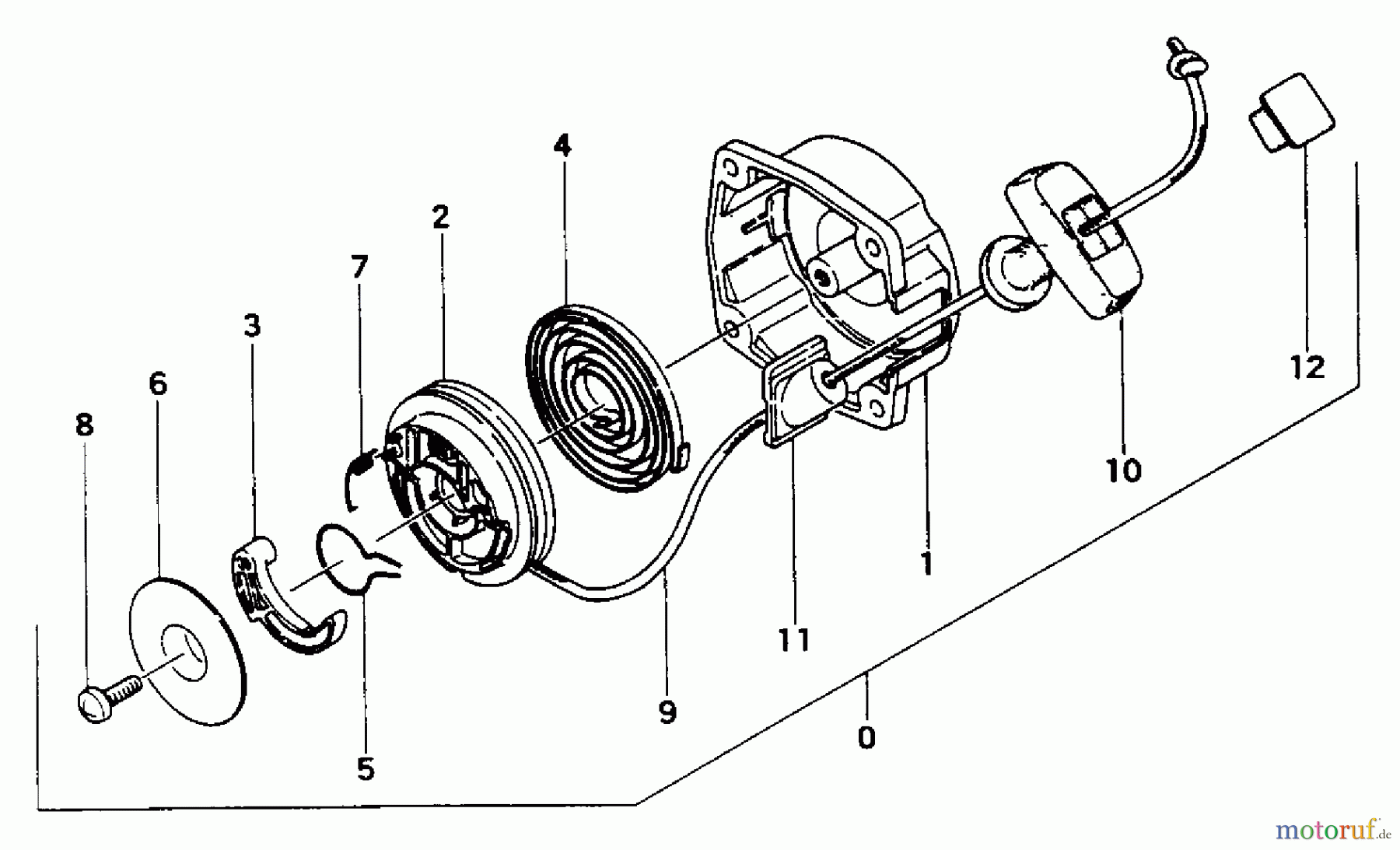  Tanaka Heckenscheeren THT-212 - Tanaka Hedge Trimmer Recoil Starter