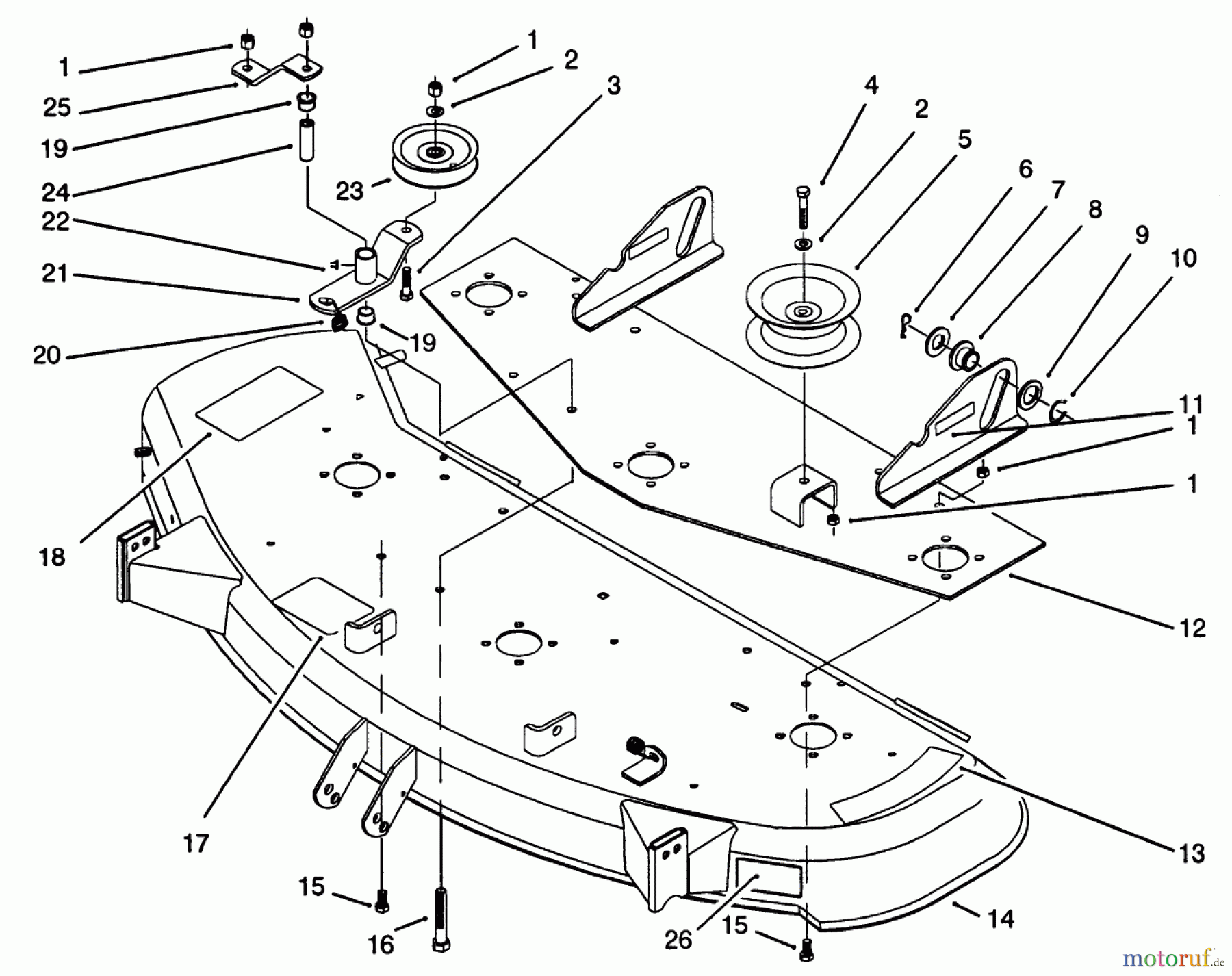 Toro Neu Mowers, Deck Assembly Only 05-48SS01 - Toro 48