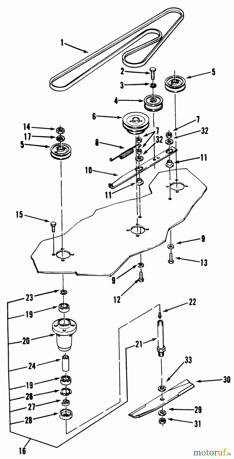Toro Neu Mowers, Deck Assembly Only 15-42RC02 - Toro 42