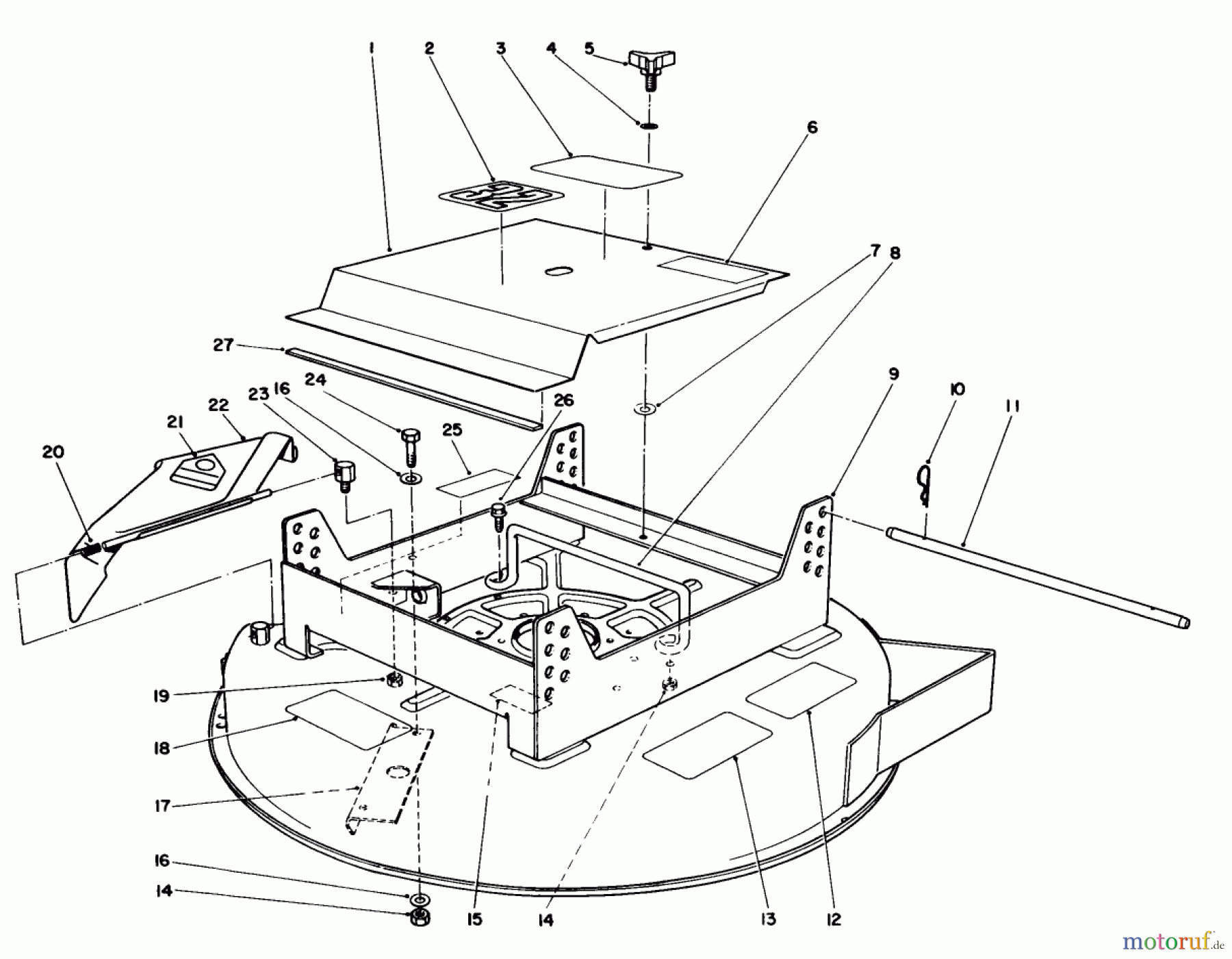 Toro Neu Mowers, Deck Assembly Only 30133 - Toro 32