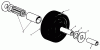 Toro 30136 - 36" Side Discharge Mower, 1992 (2000001-2999999) Ersatzteile CASTOR WHEEL ASSEMBLY NO. 27-1050 (OPTIONAL)
