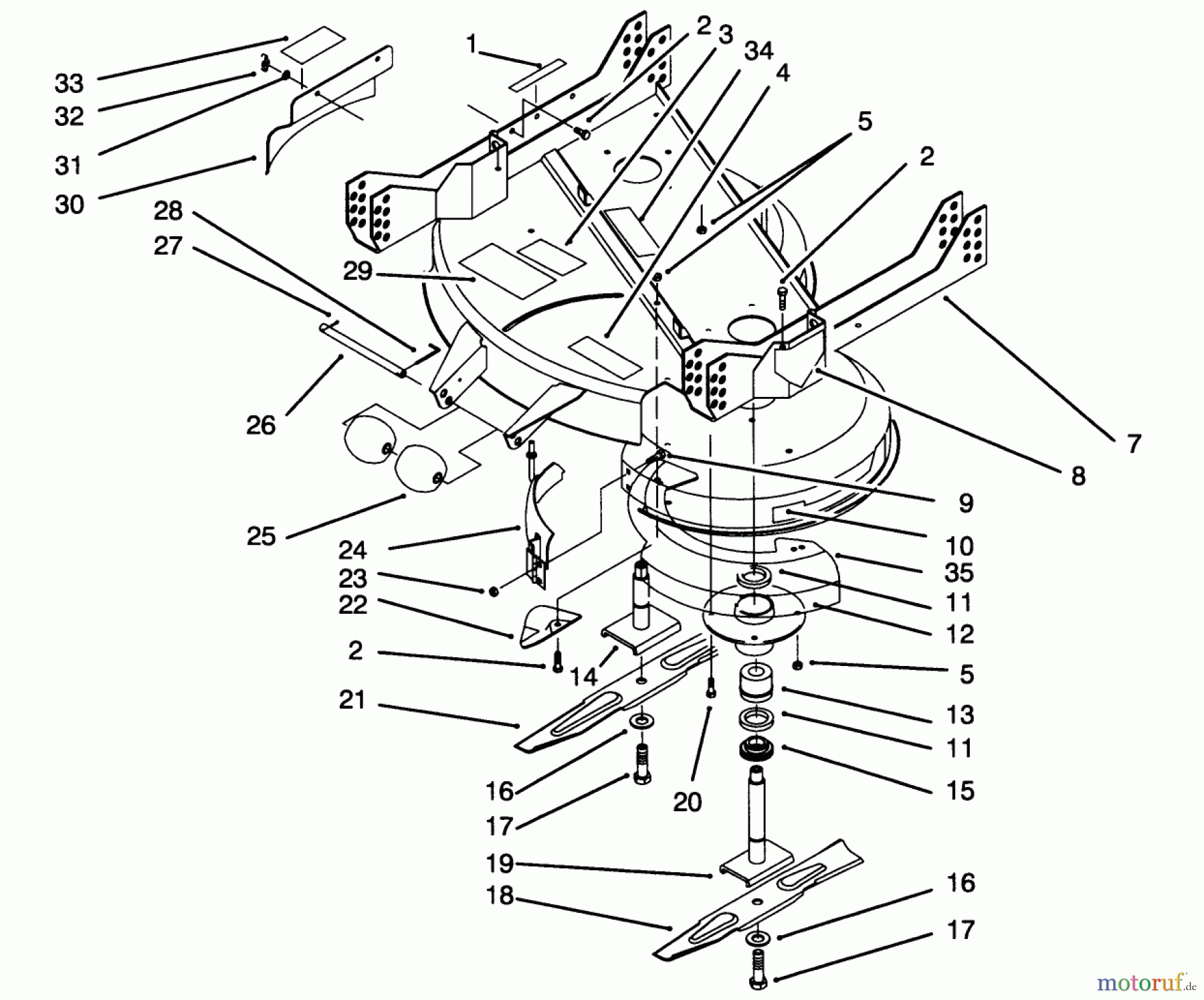 Toro Neu Mowers, Deck Assembly Only 30137 - Toro 37