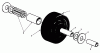 Toro 30144 - 44" Side Discharge Mower, 1990 (000001-099999) Ersatzteile CASTOR WHEEL ASSEMBLY NO. 27-1050 (OPTIONAL)