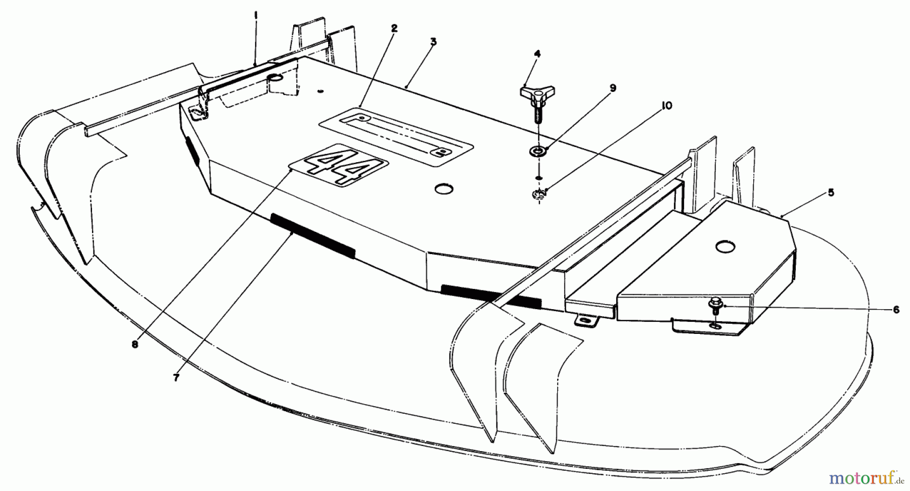  Toro Neu Mowers, Deck Assembly Only 30144 - Toro 44