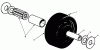 Toro 30152 - 52" Side Discharge Mower, 1988 (800001-899999) Ersatzteile CASTOR WHEEL ASSEMBLY NO. 27-1050 (OPTIONAL)