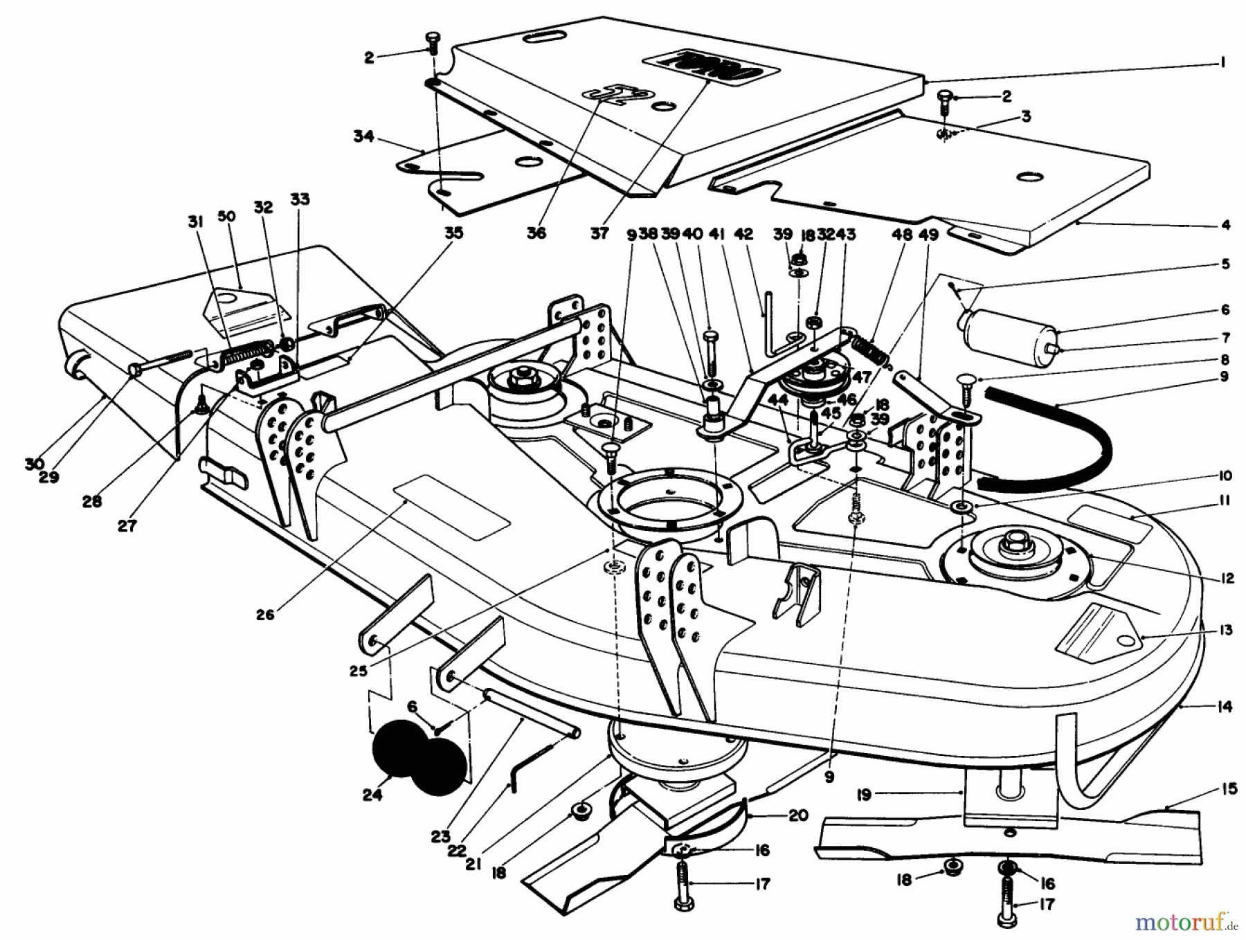  Toro Neu Mowers, Deck Assembly Only 30152 - Toro 52