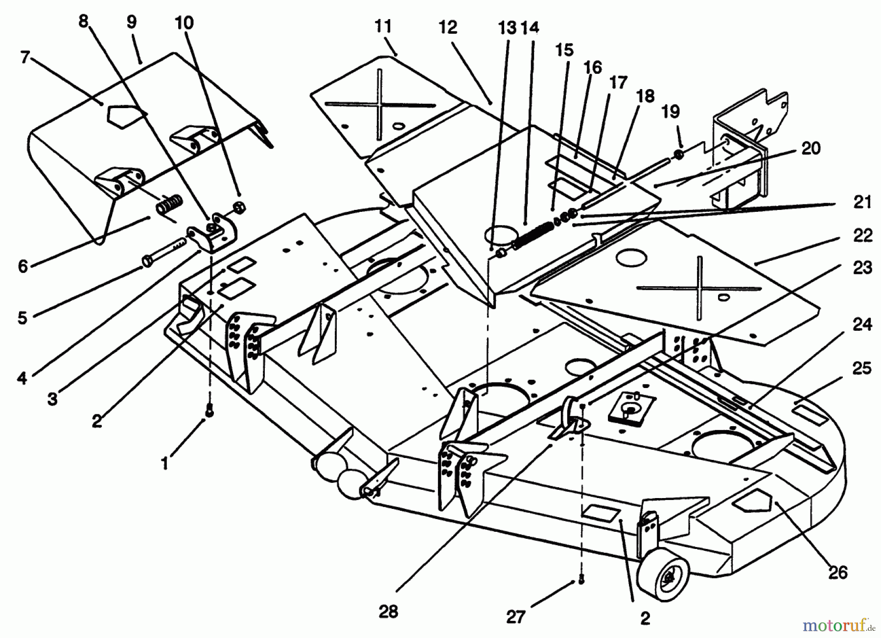  Toro Neu Mowers, Deck Assembly Only 30162 - Toro 62