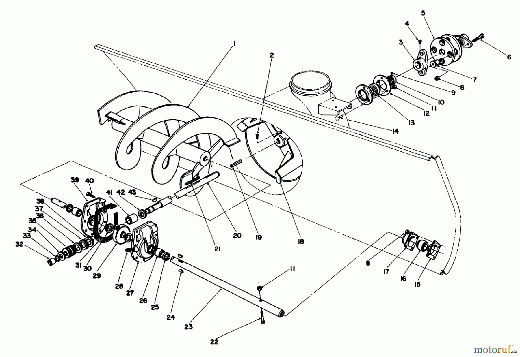 Toro Neu Mowers, Deck Assembly Only 30544 (117/120) - Toro 44
