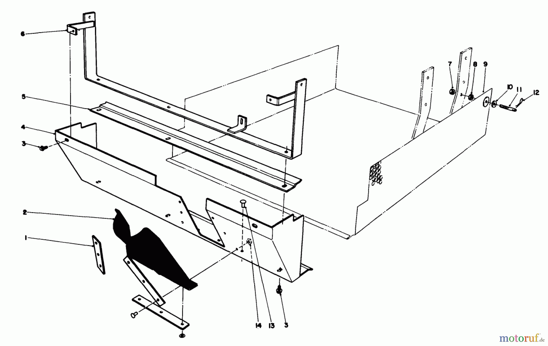 Toro Neu Mowers, Deck Assembly Only 30544 (117/120) - Toro 44