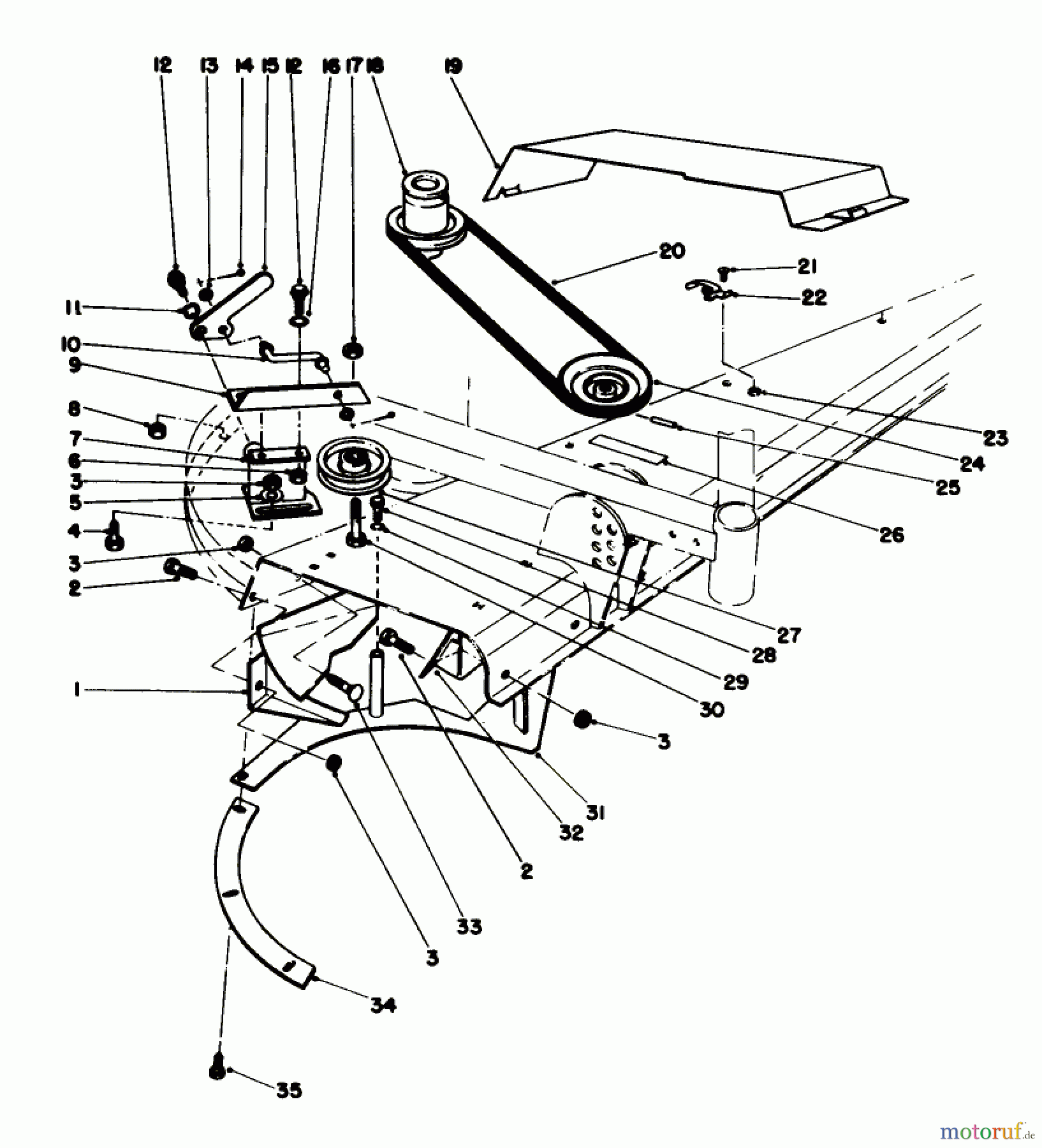 Toro Neu Mowers, Deck Assembly Only 30544 (117/120) - Toro 44