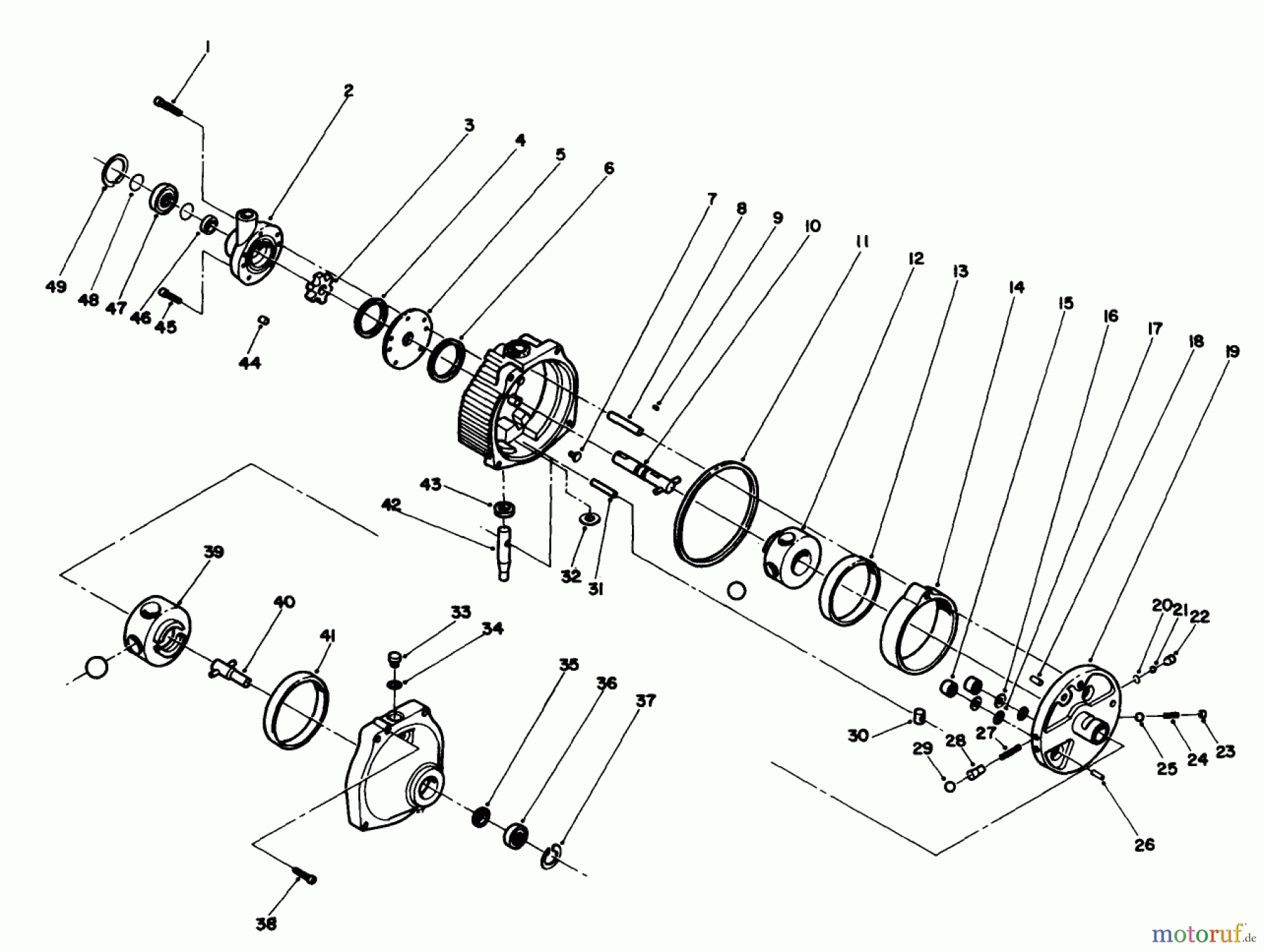 Toro Neu Mowers, Deck Assembly Only 30544 (117/120) - Toro 44