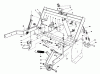 Toro 30544 (117/120) - 44" Side Discharge Mower, Groundsmaster 117/120, 1989 (900001-999999) Ersatzteile PARKING BRAKE & LIFT FRAME ASSEMBLY