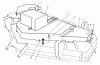 Toro 30544 (117/120) - 44" Side Discharge Mower, Groundsmaster 117/120, 1990 (000001-099999) Ersatzteile CUTTING UNIT MODEL NO. 30747 #3