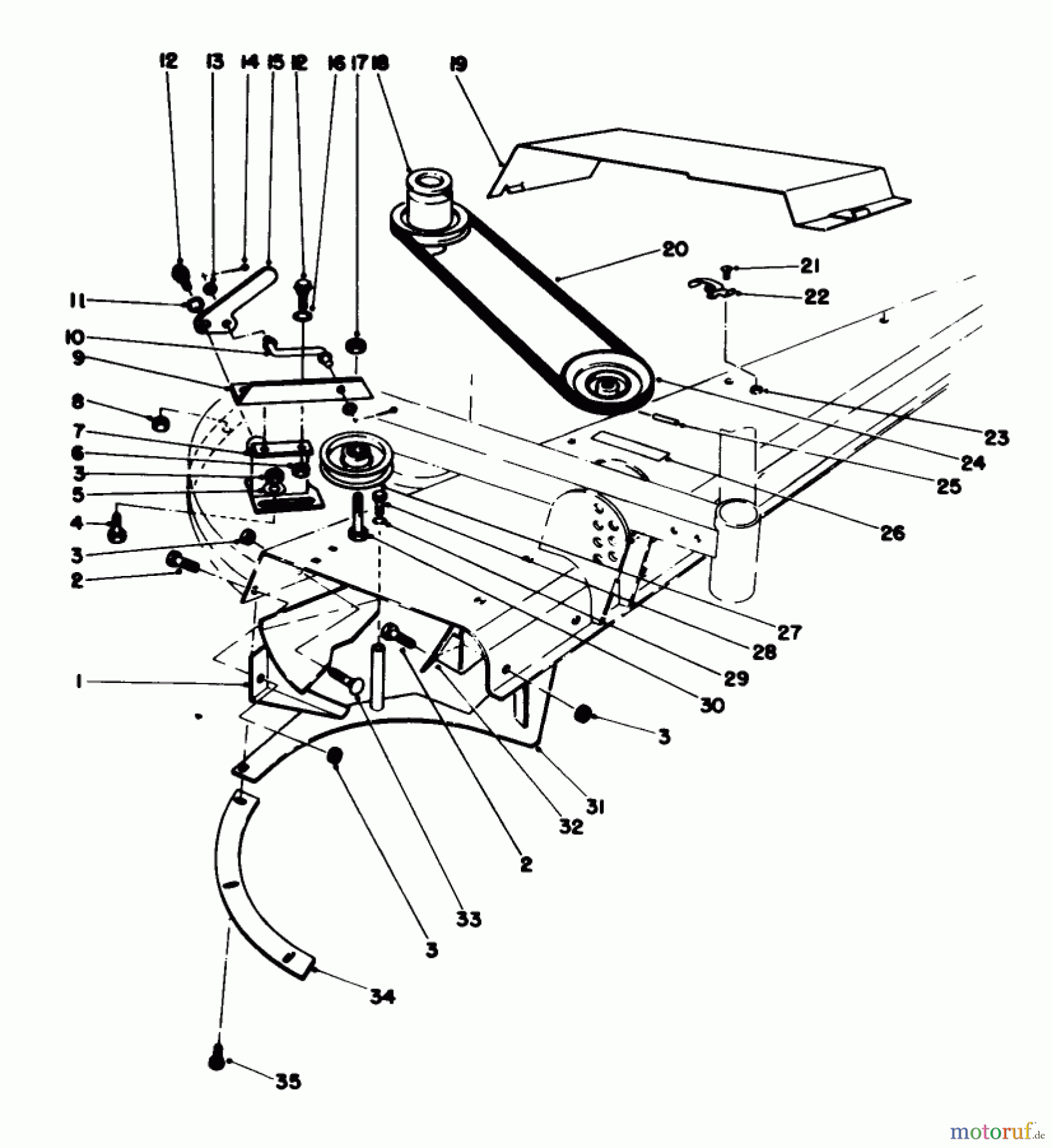 Toro Neu Mowers, Deck Assembly Only 30544 (117/120) - Toro 44