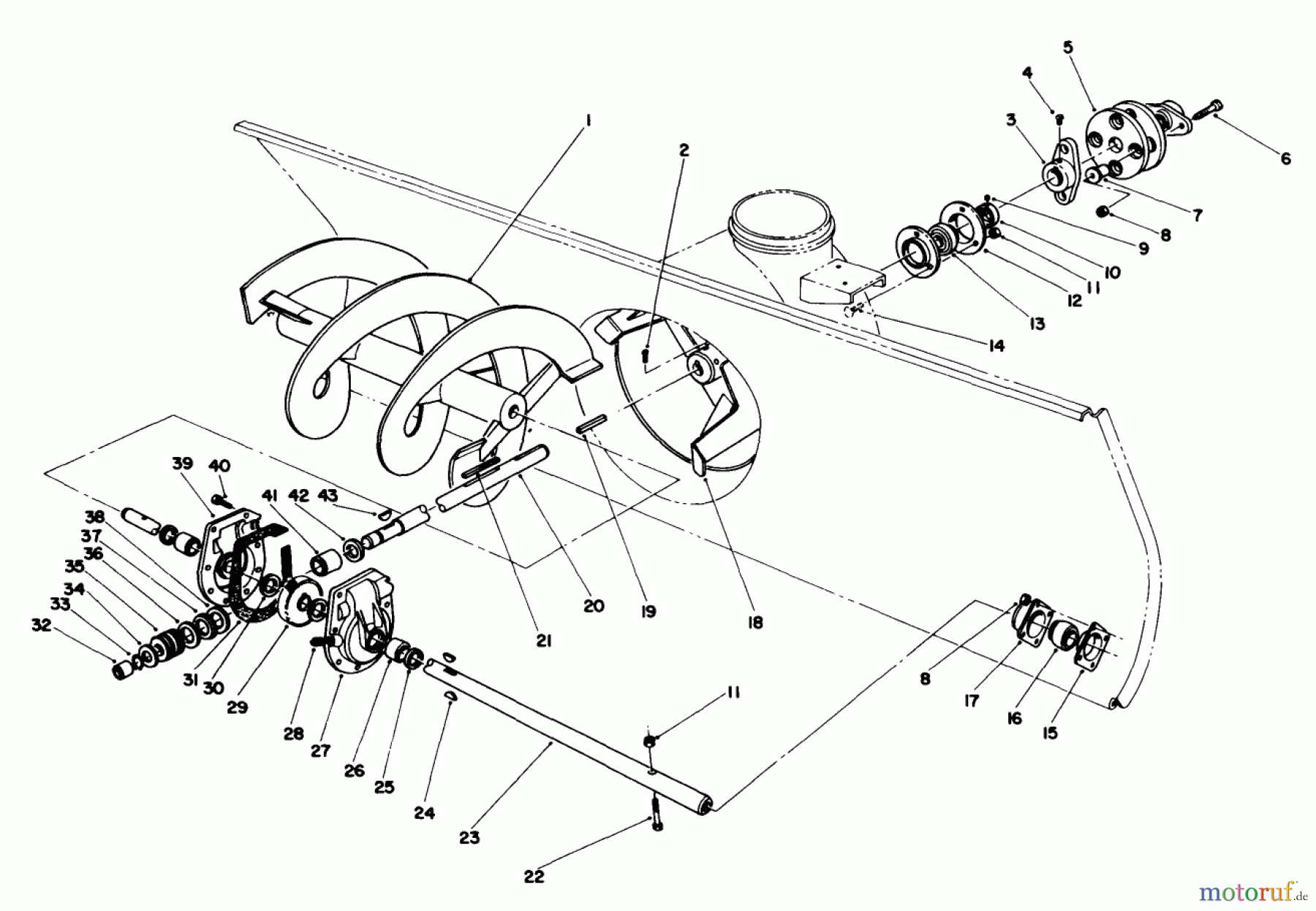 Toro Neu Mowers, Deck Assembly Only 30544 (117/120) - Toro 44