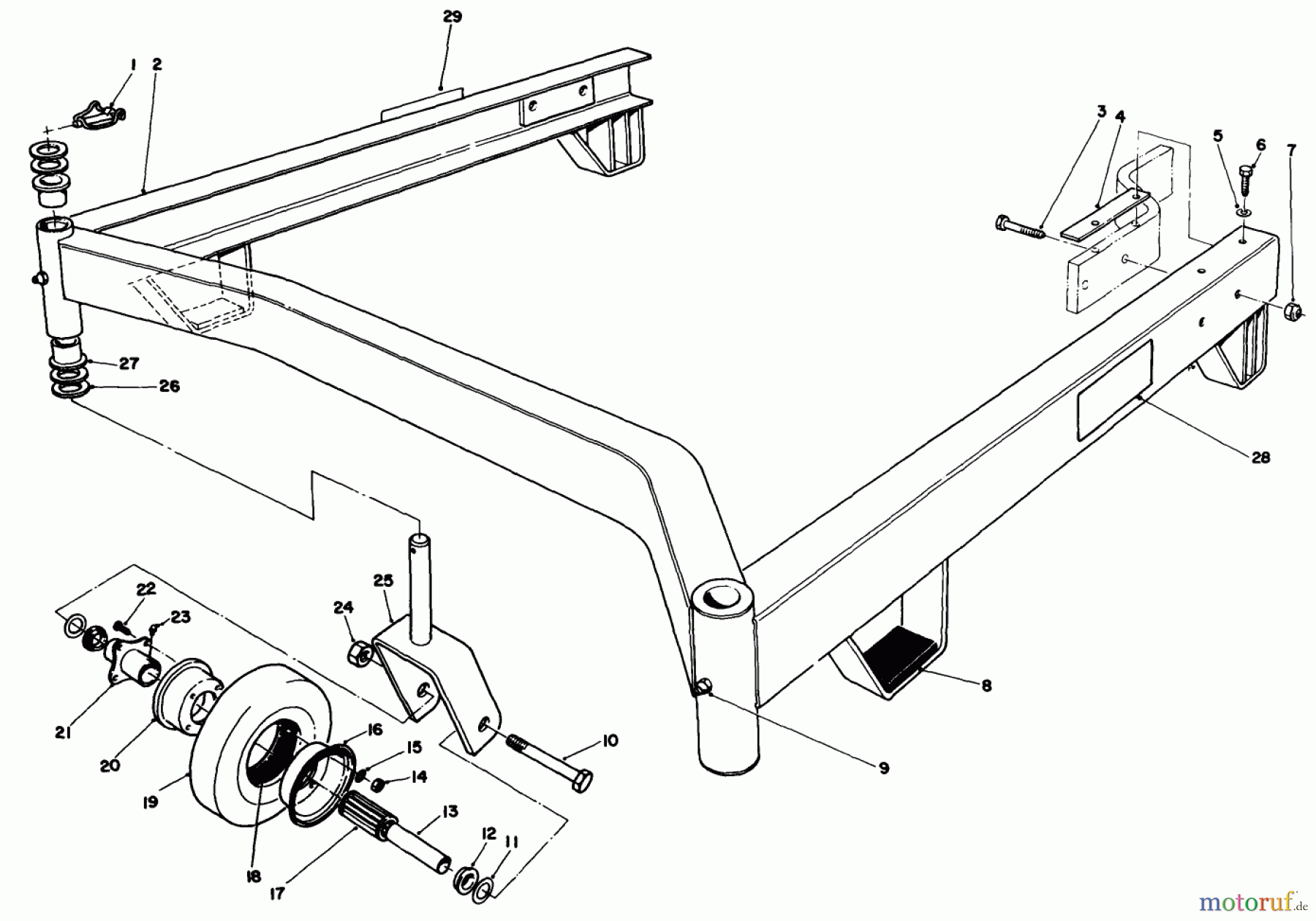 Toro Neu Mowers, Deck Assembly Only 30544 (117/120) - Toro 44
